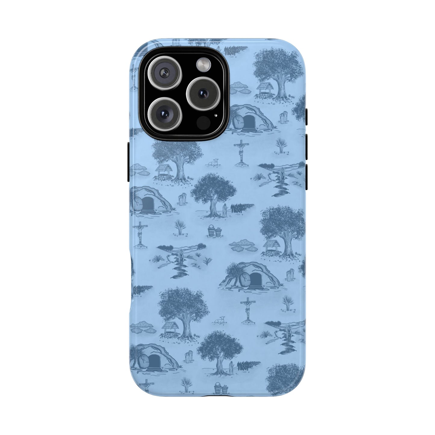 Jesus Toile Phone Case in Sky