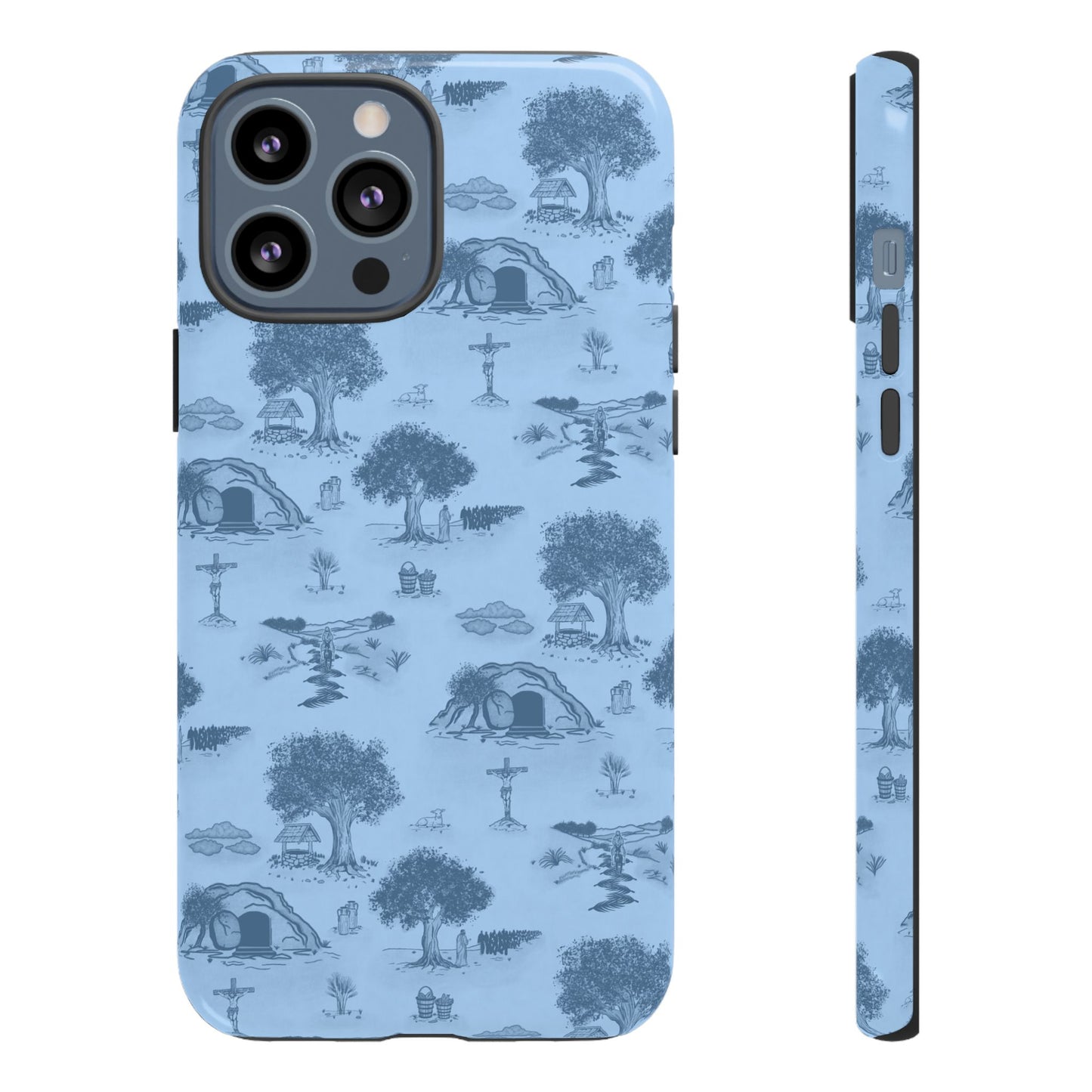 Jesus Toile Phone Case in Sky