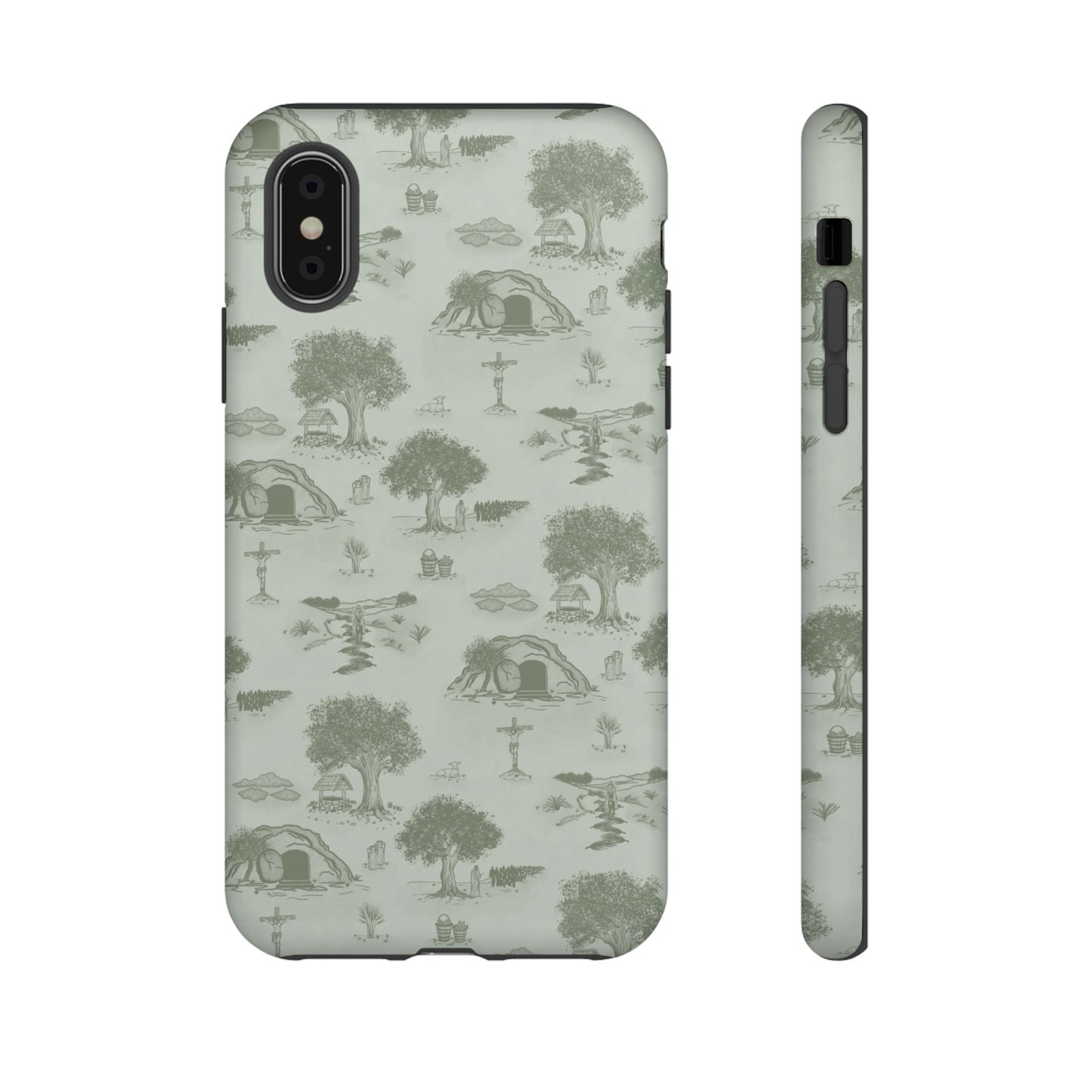 Jesus Toile Phone Case in Sage