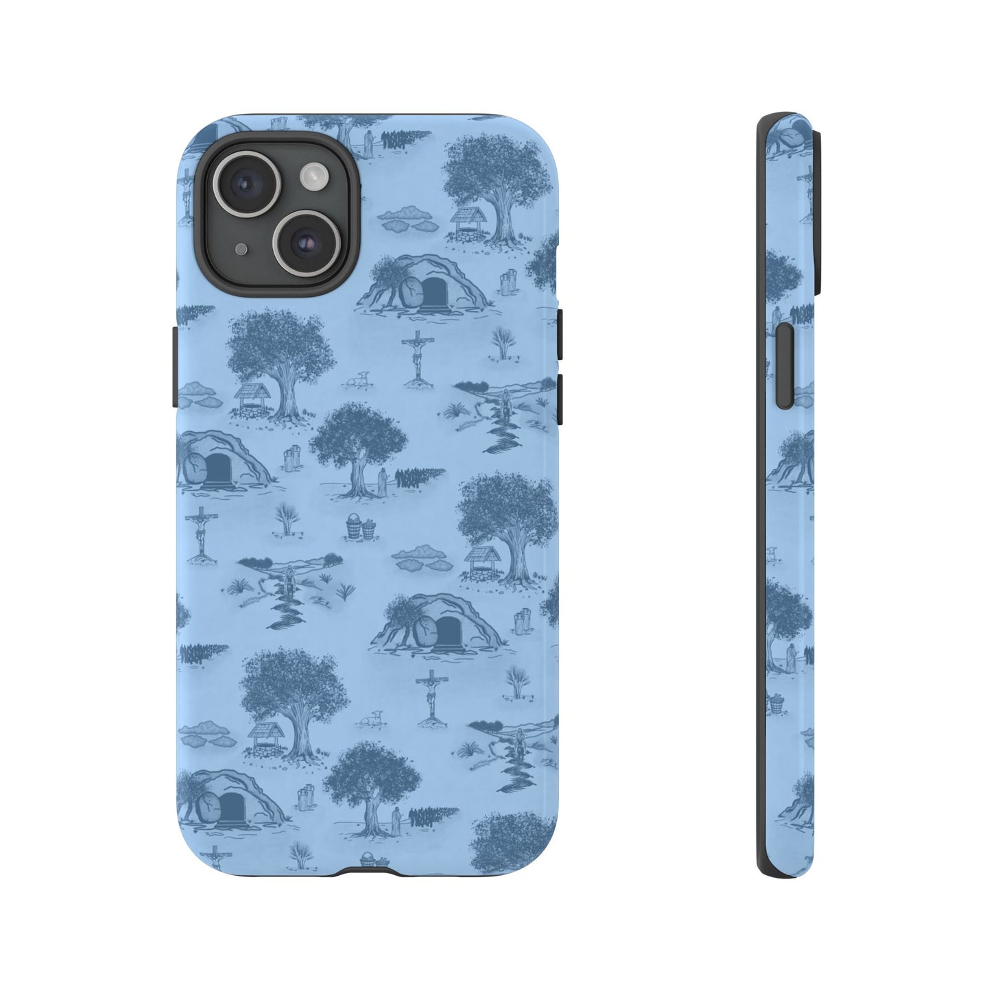 Jesus Toile Phone Case in Sky