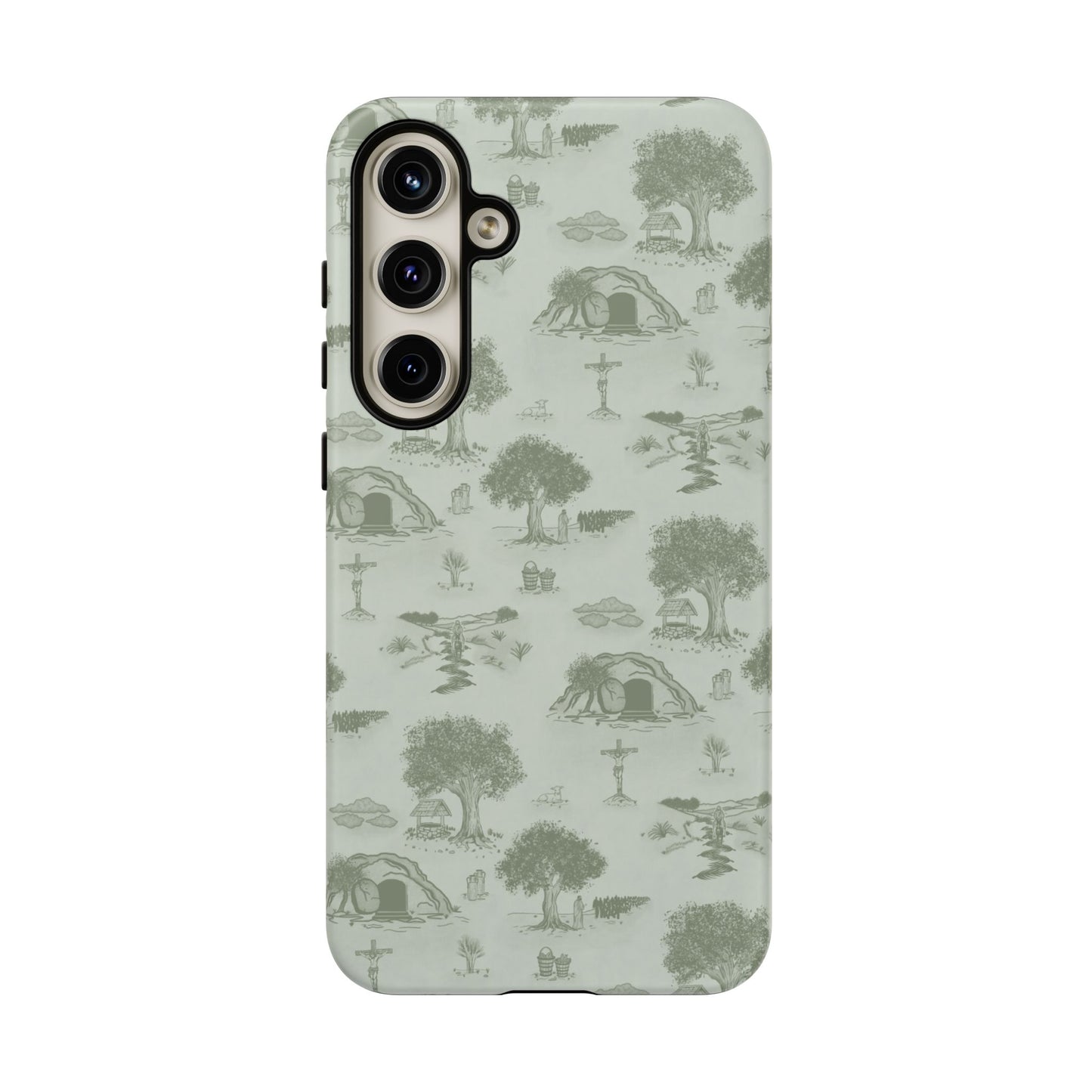 Jesus Toile Phone Case in Sage
