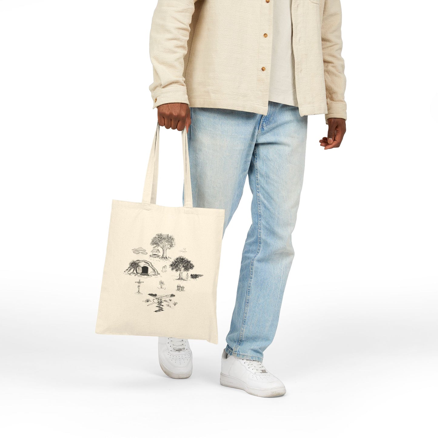 Jesus Toile Tote Bag