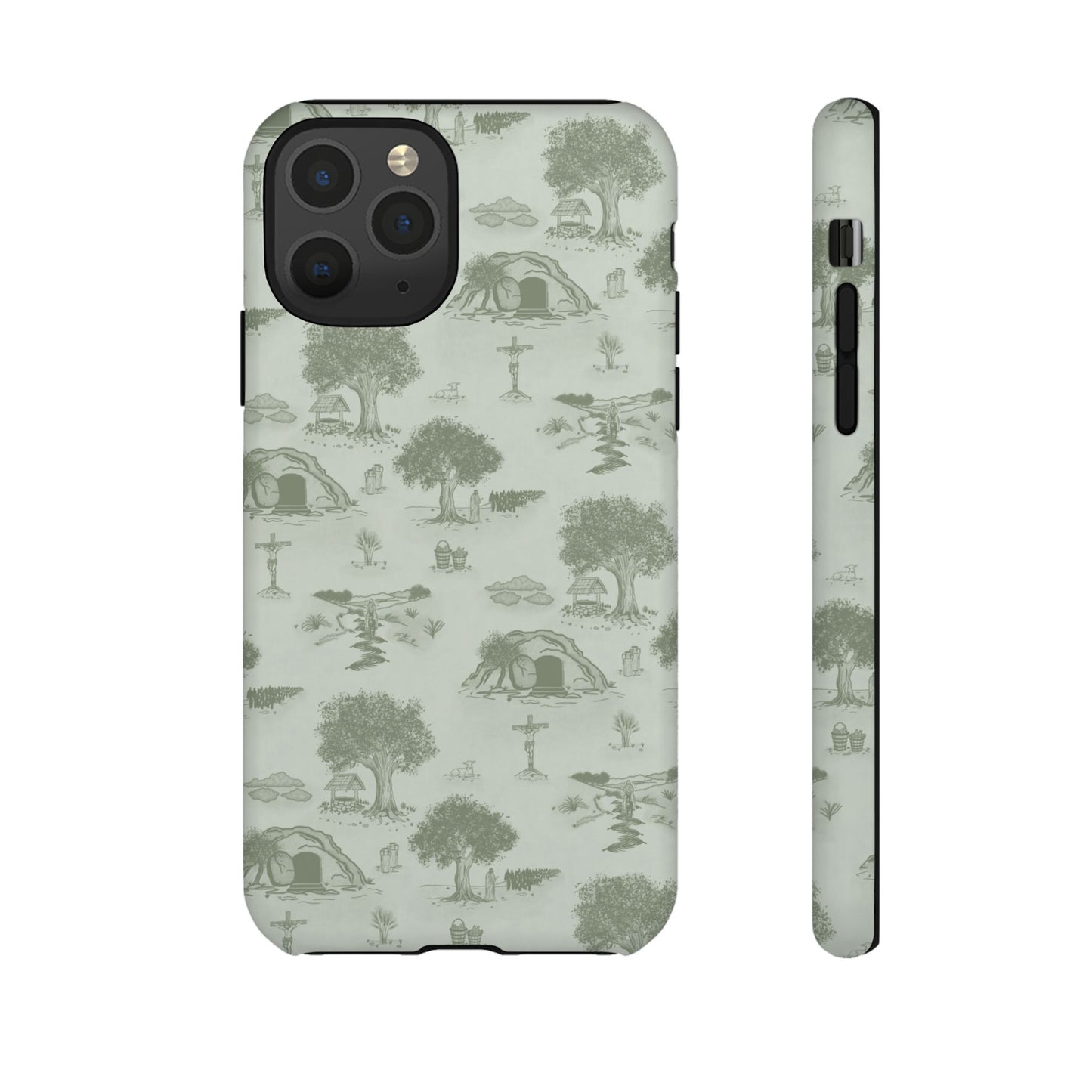 Jesus Toile Phone Case in Sage