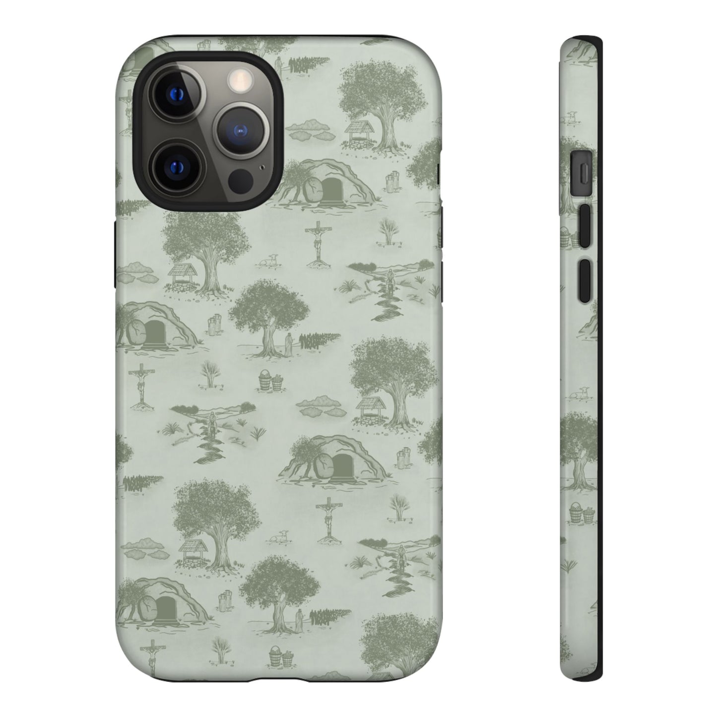 Jesus Toile Phone Case in Sage