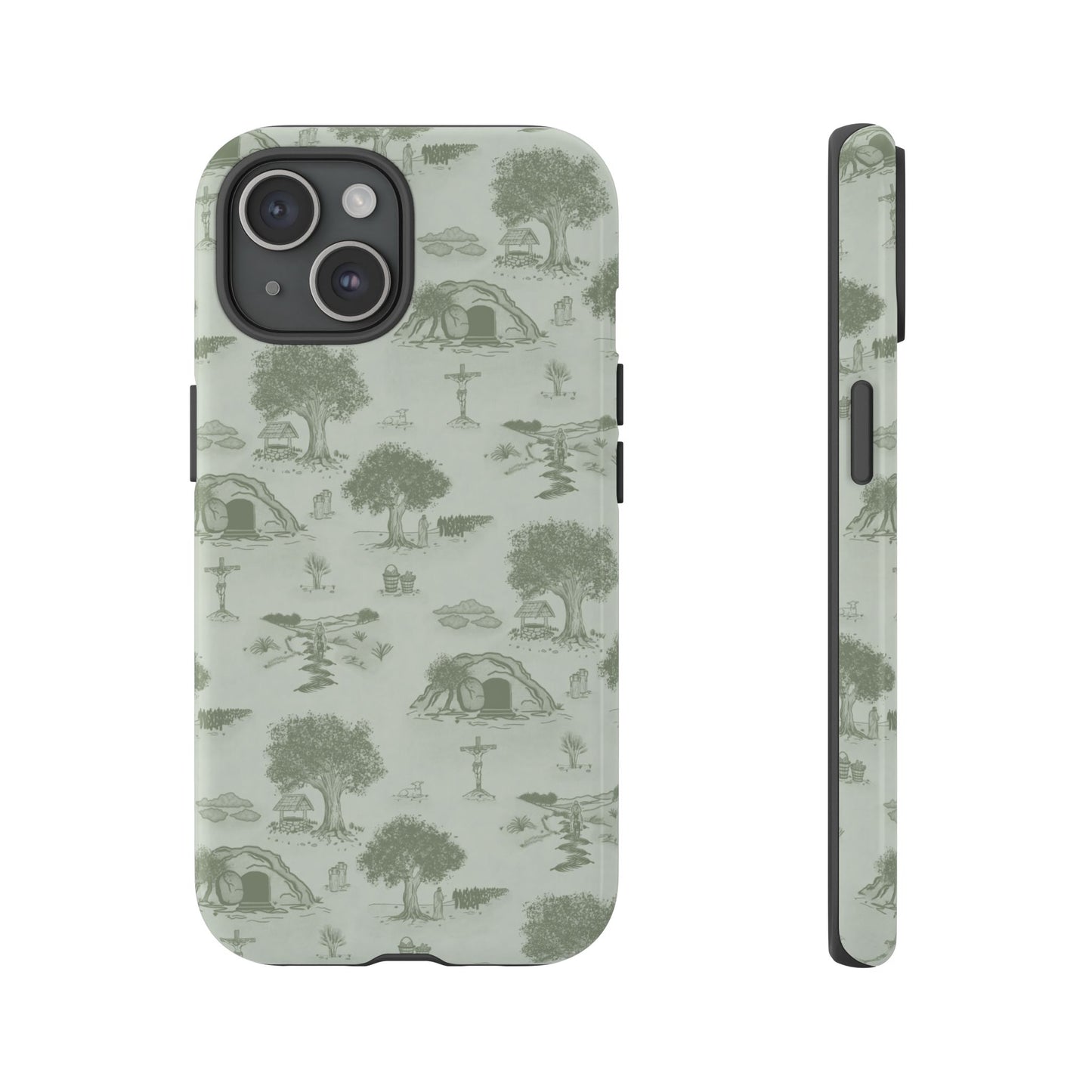 Jesus Toile Phone Case in Sage
