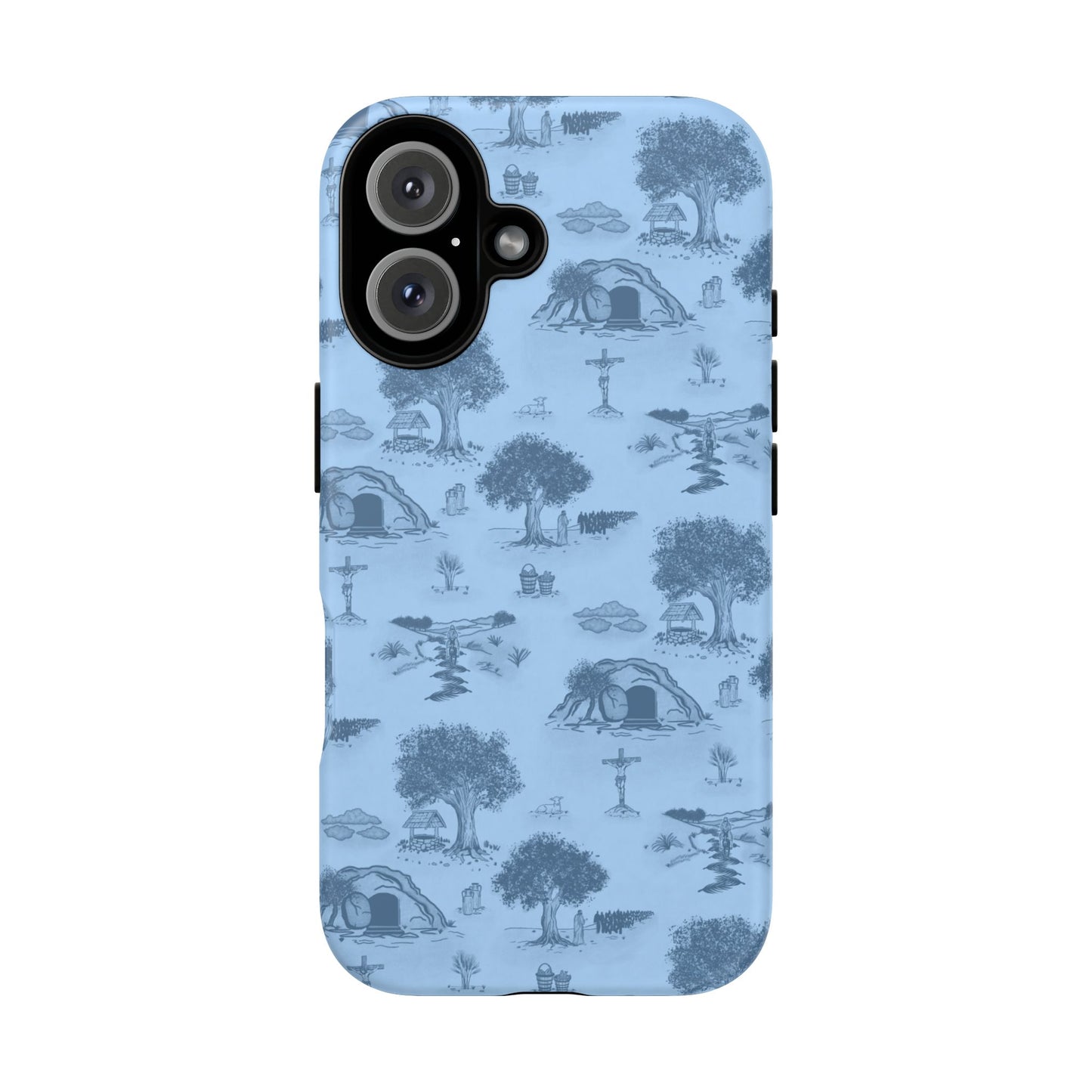 Jesus Toile Phone Case in Sky