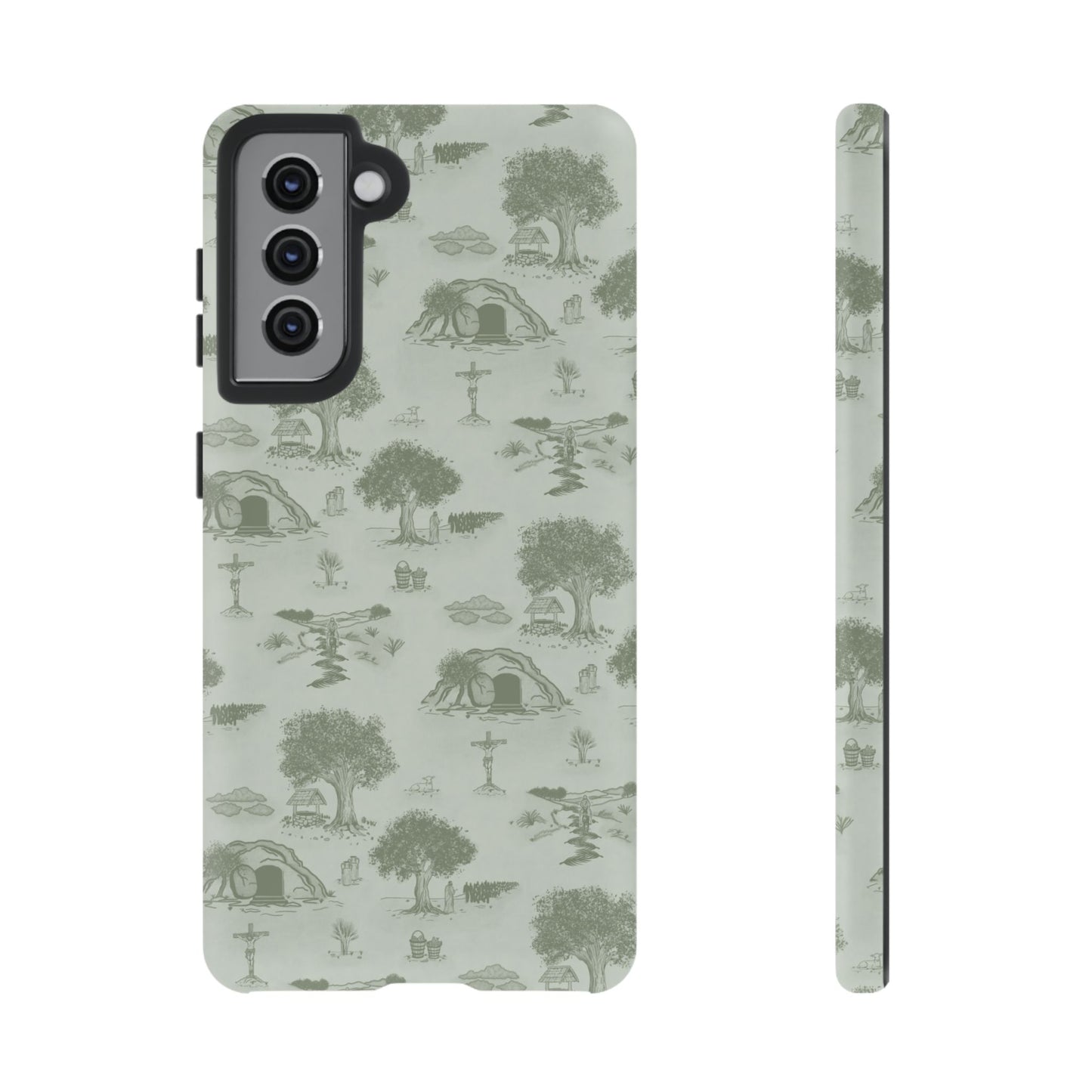 Jesus Toile Phone Case in Sage