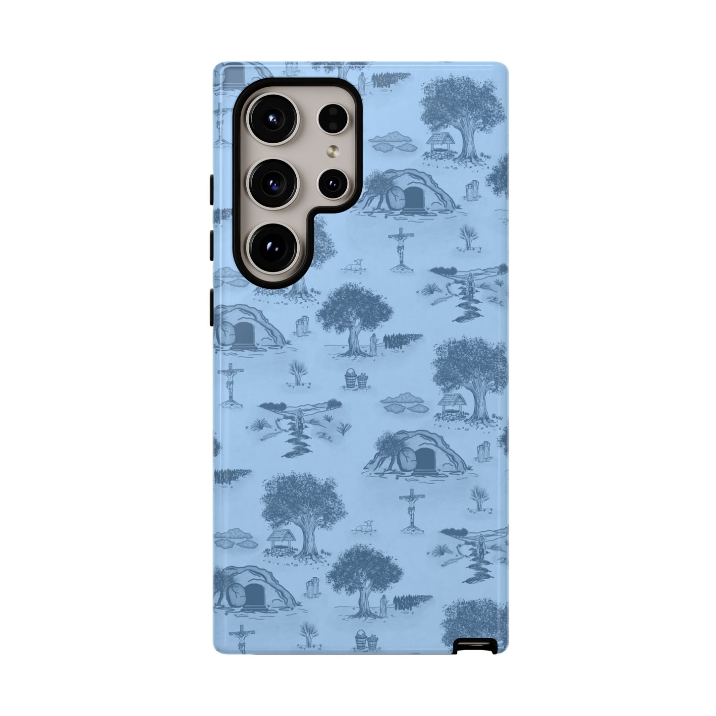 Jesus Toile Phone Case in Sky