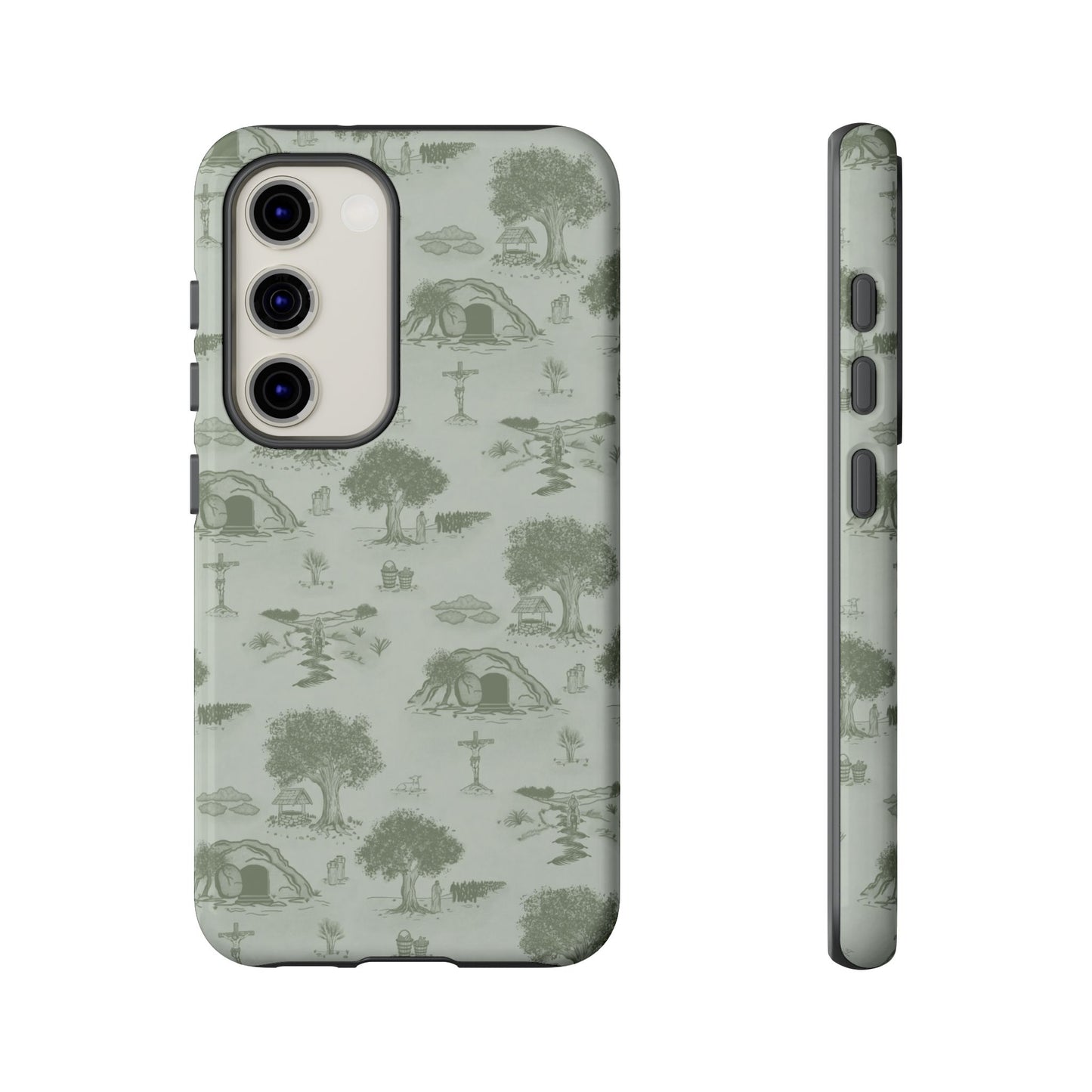 Jesus Toile Phone Case in Sage