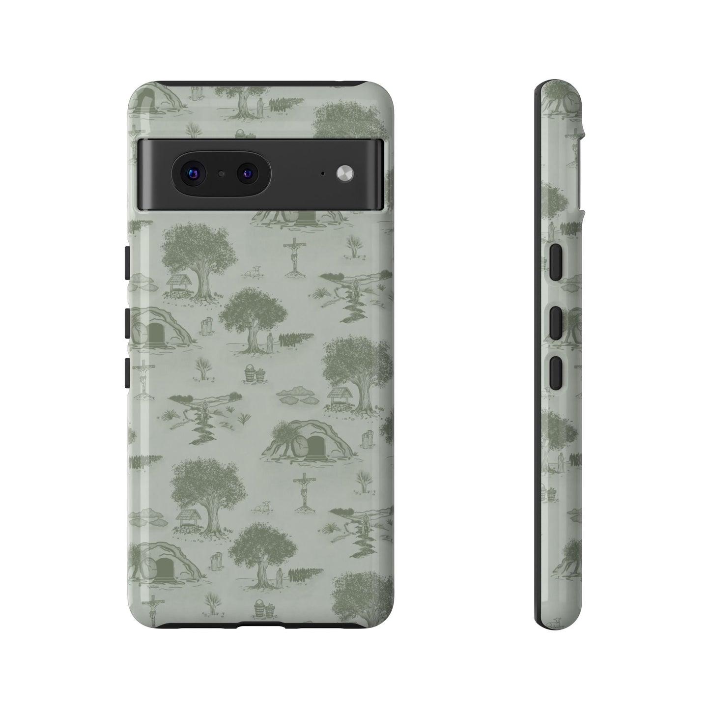 Jesus Toile Phone Case in Sage