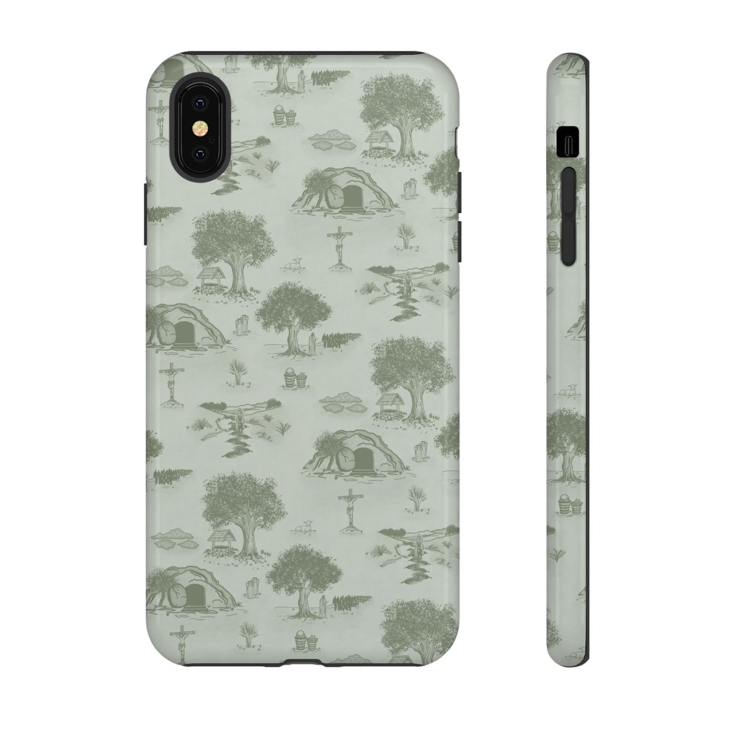 Jesus Toile Phone Case in Sage