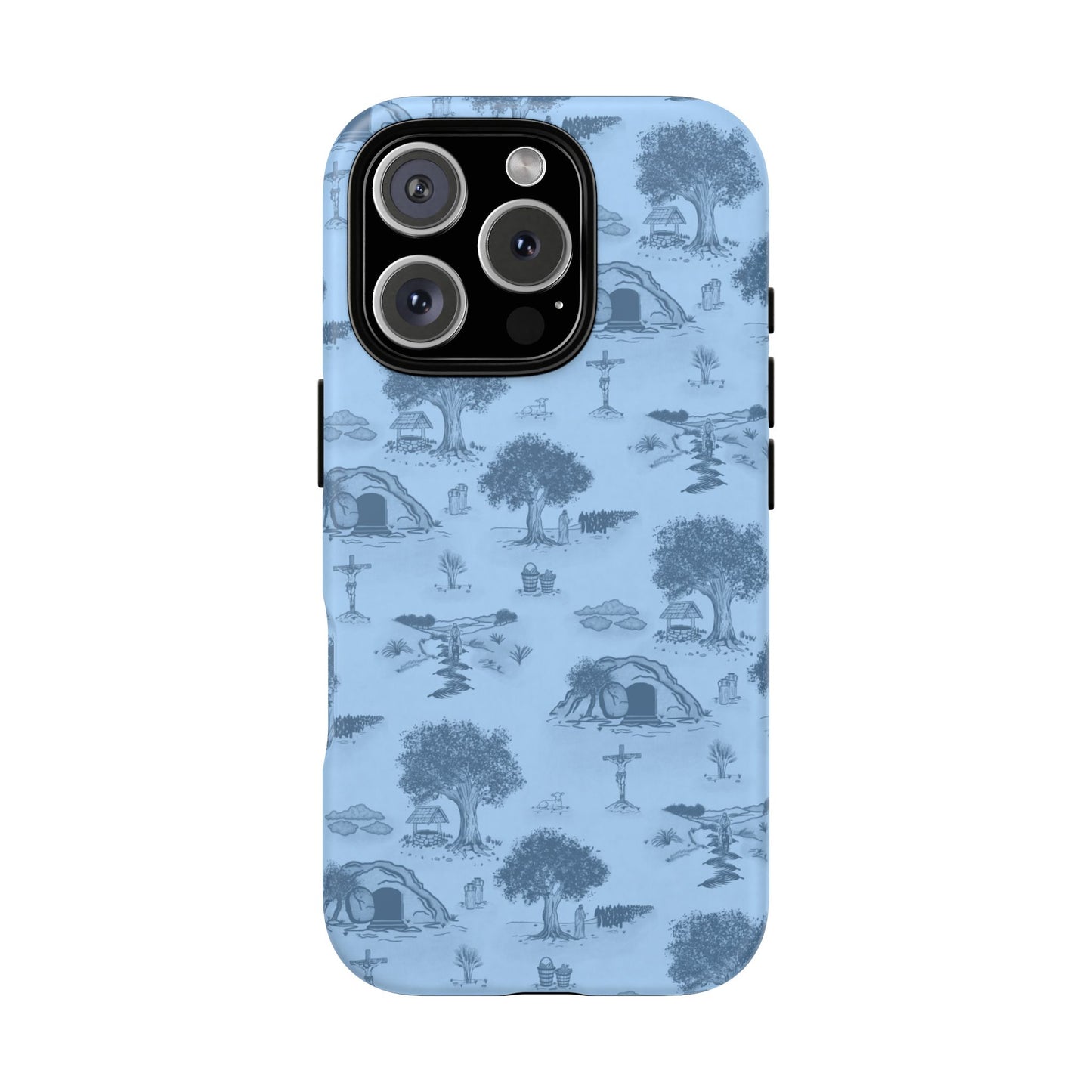 Jesus Toile Phone Case in Sky
