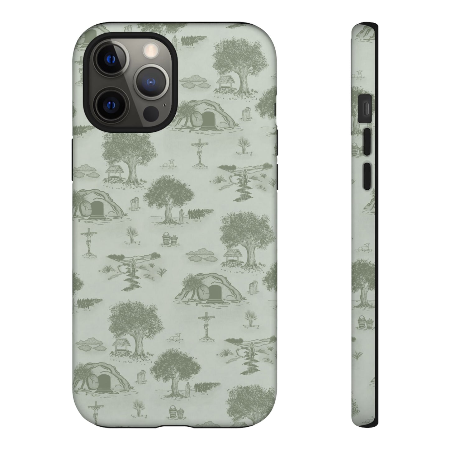 Jesus Toile Phone Case in Sage