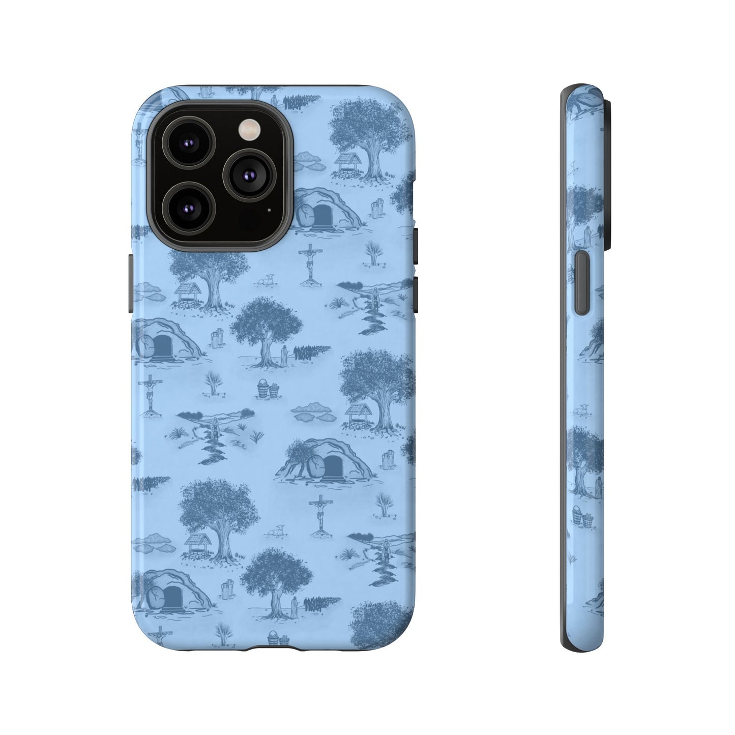 Jesus Toile Phone Case in Sky