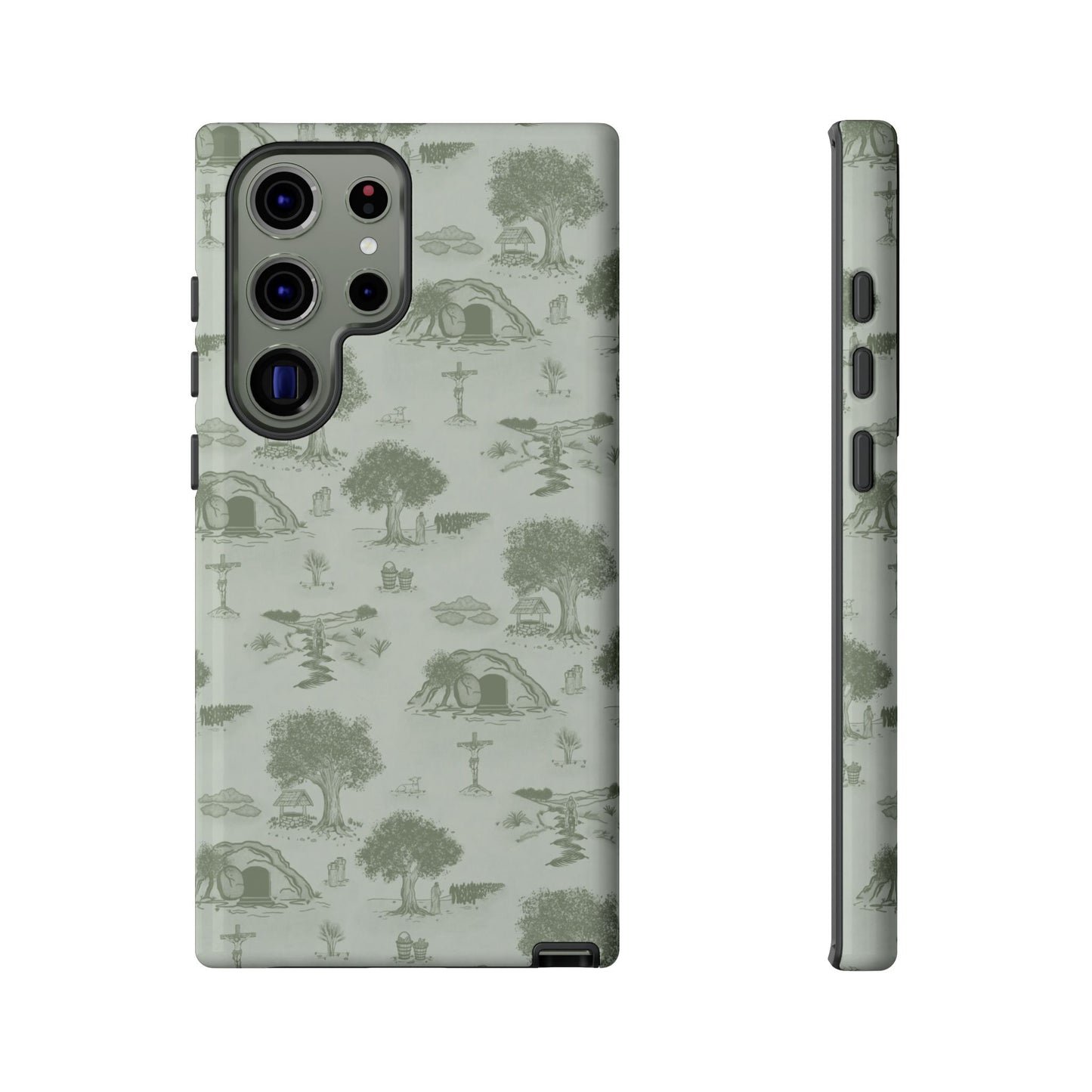 Jesus Toile Phone Case in Sage