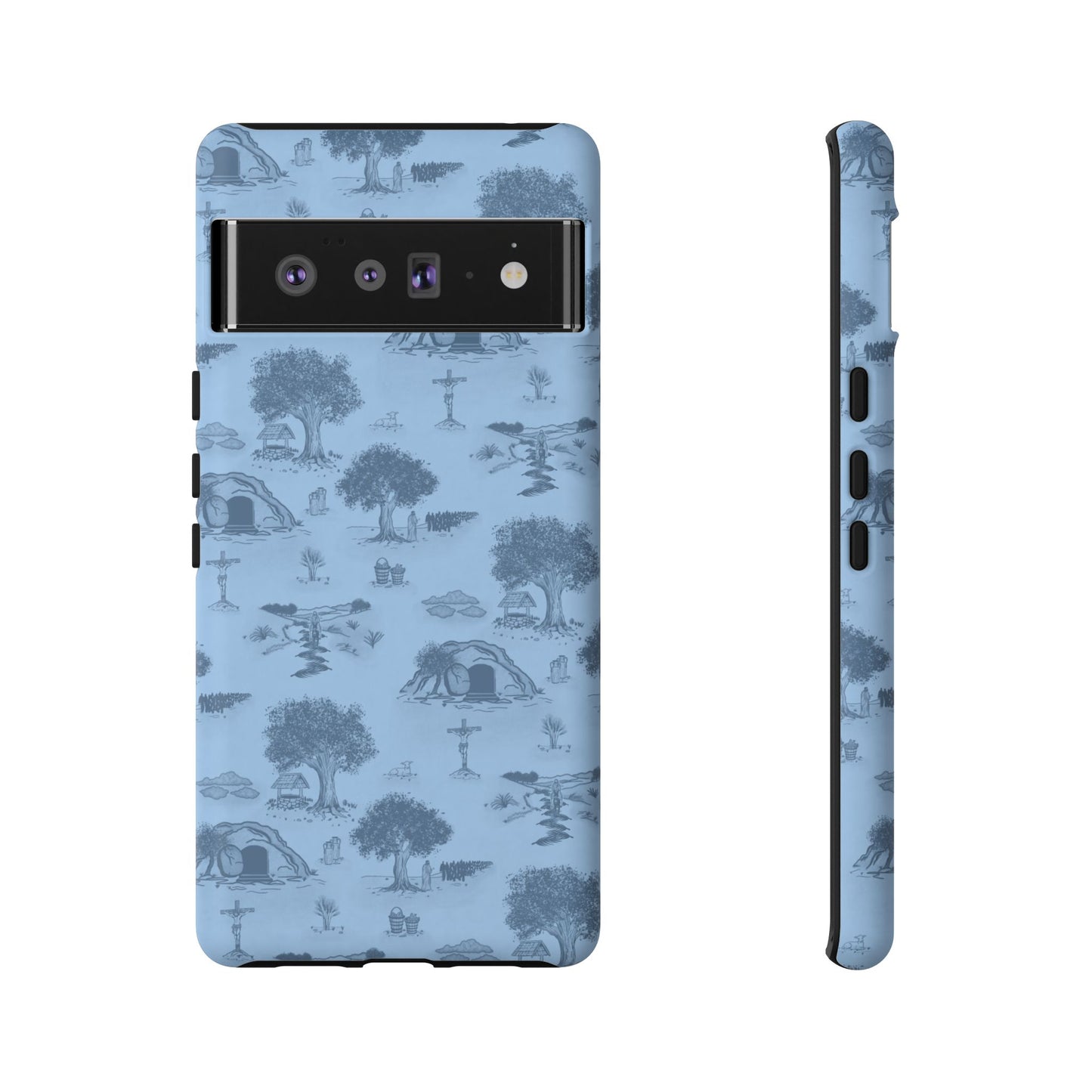Jesus Toile Phone Case in Sky
