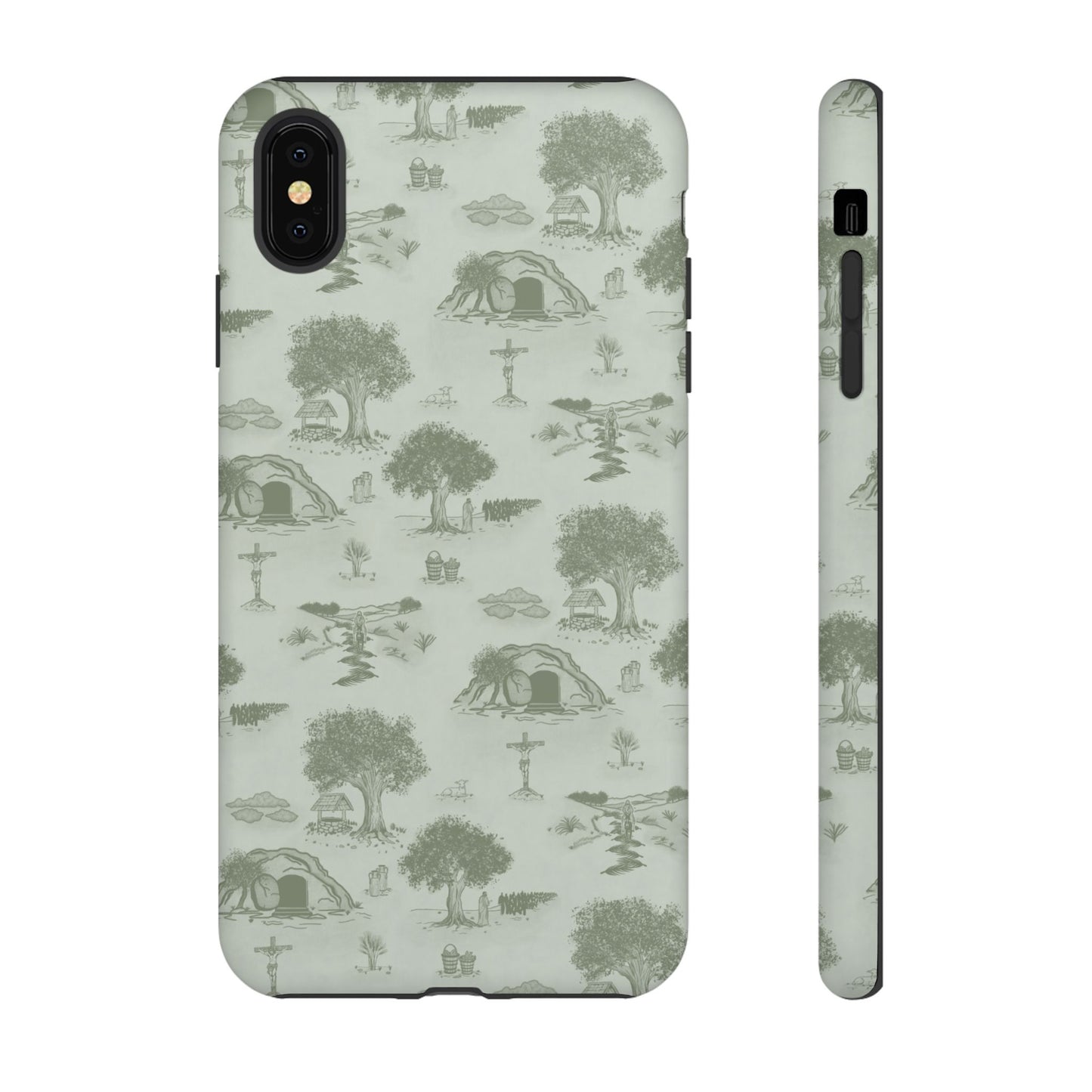 Jesus Toile Phone Case in Sage