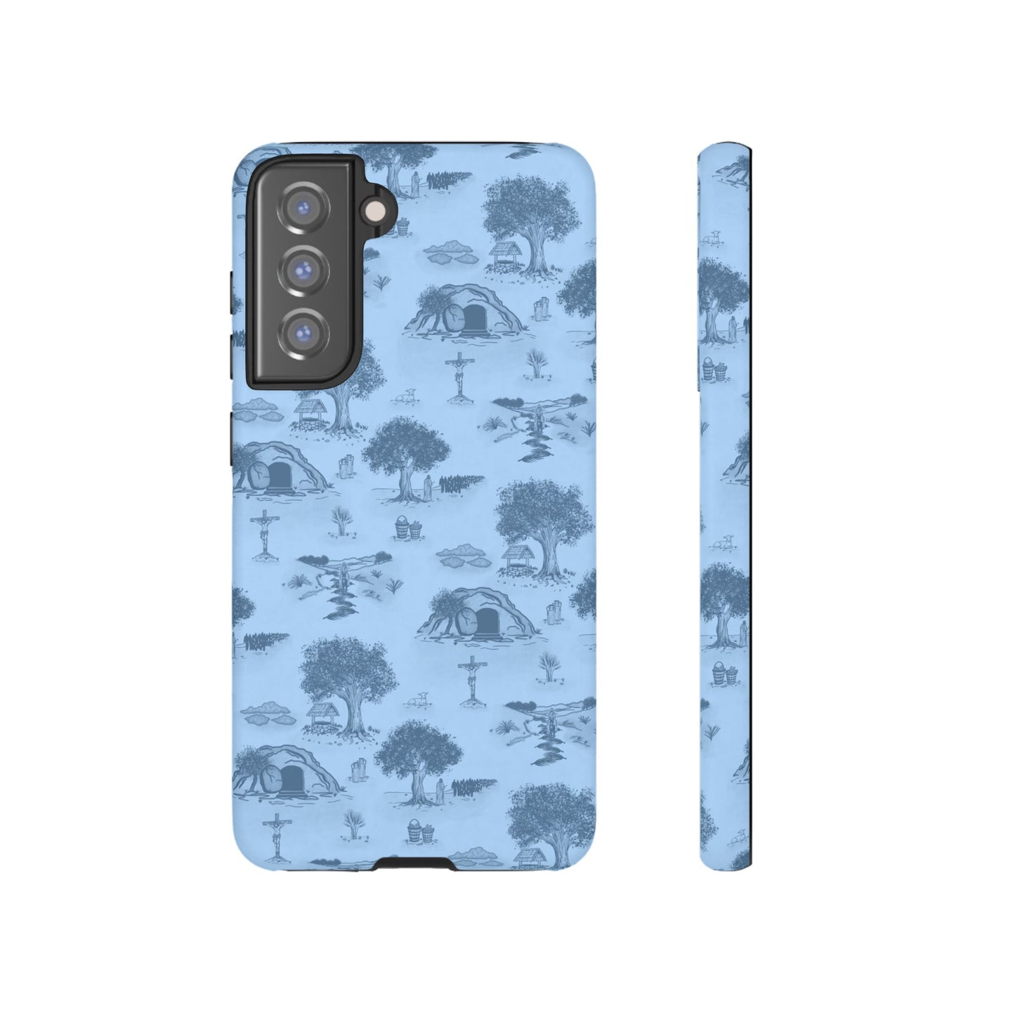 Jesus Toile Phone Case in Sky
