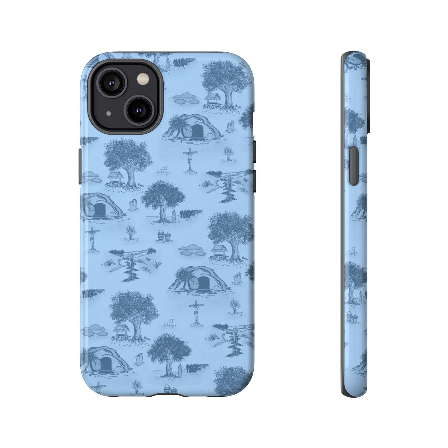 Jesus Toile Phone Case in Sky