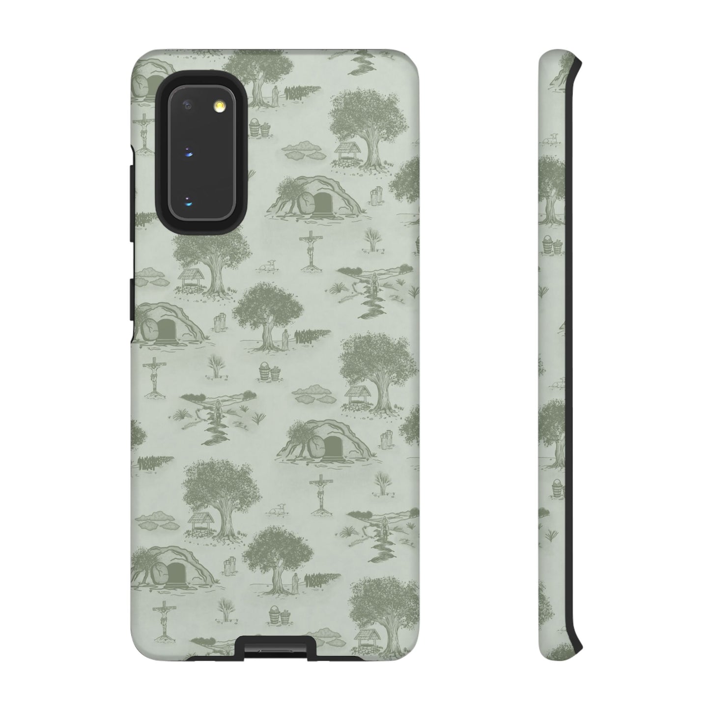 Jesus Toile Phone Case in Sage