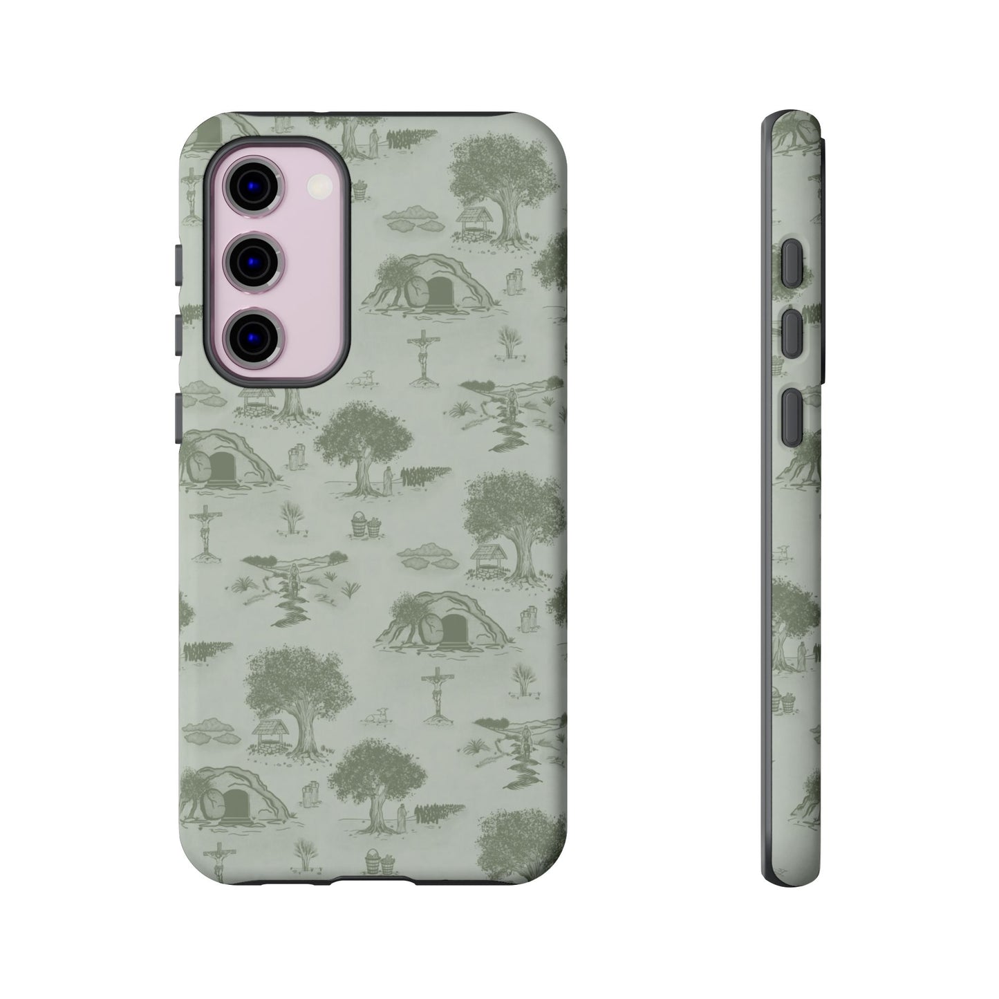 Jesus Toile Phone Case in Sage