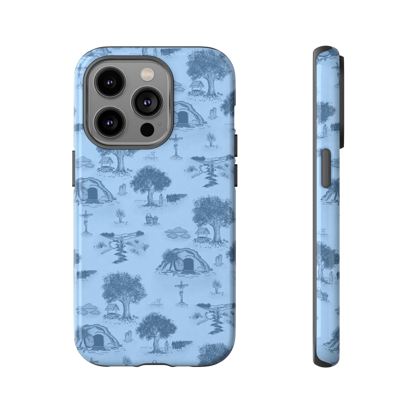 Jesus Toile Phone Case in Sky