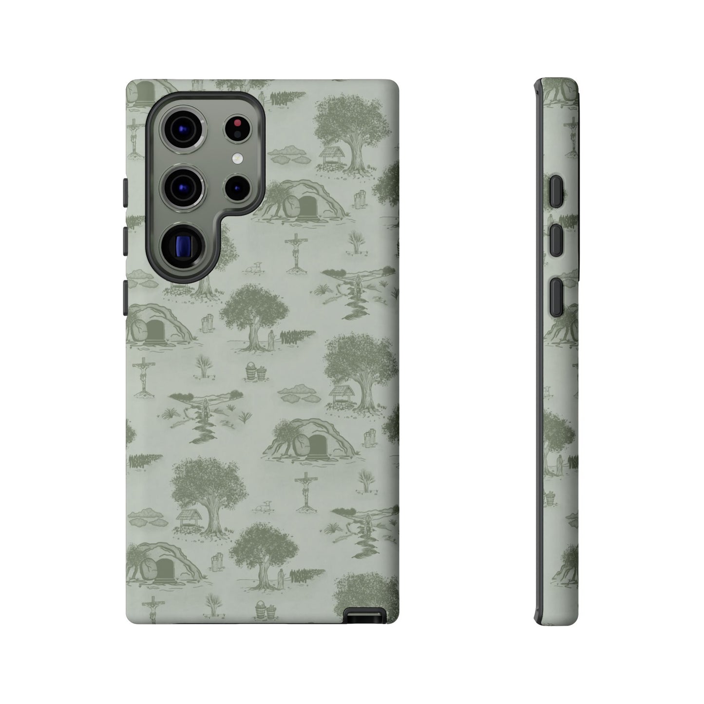 Jesus Toile Phone Case in Sage