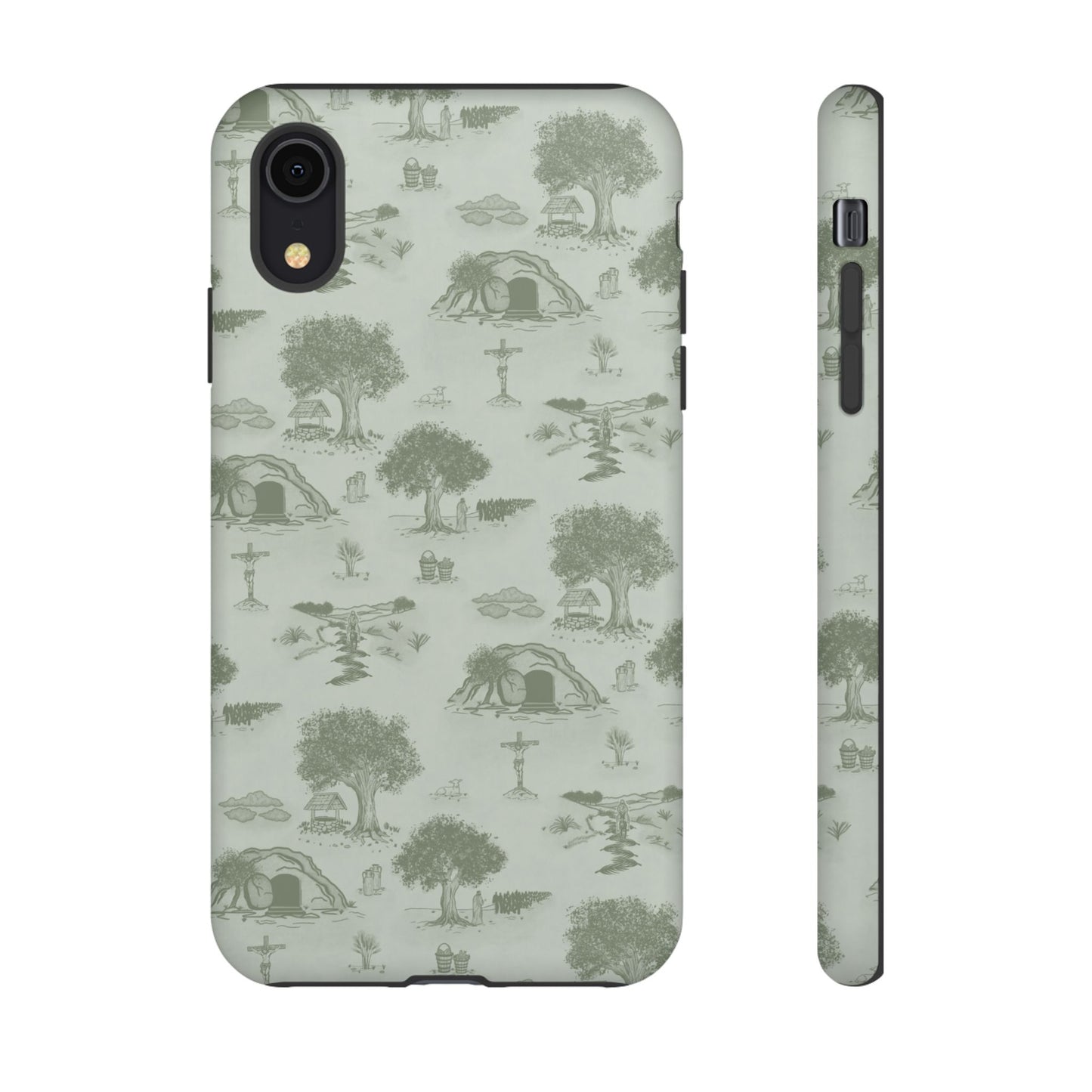 Jesus Toile Phone Case in Sage