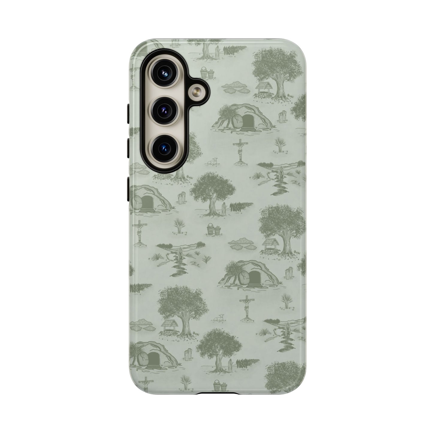 Jesus Toile Phone Case in Sage
