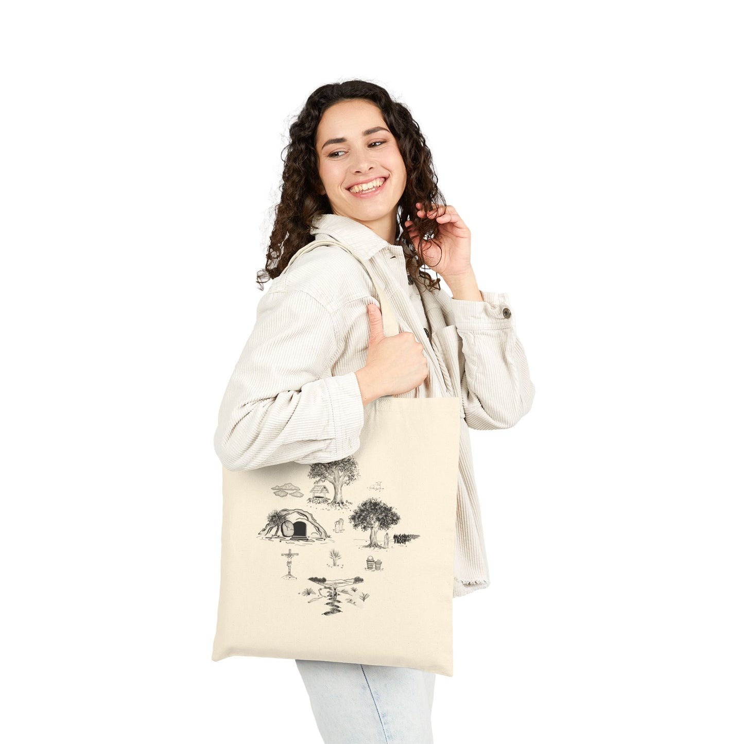 Jesus Toile Tote Bag