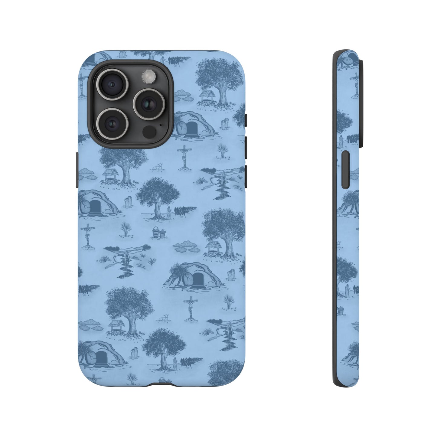 Jesus Toile Phone Case in Sky