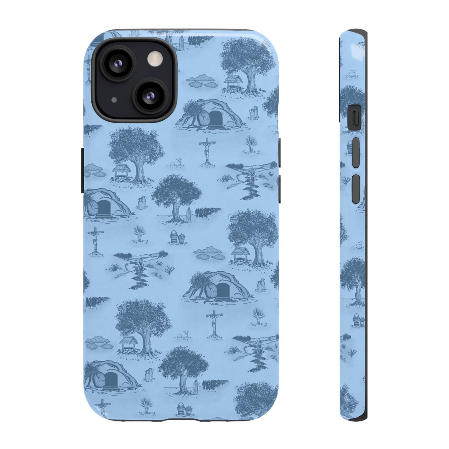 Jesus Toile Phone Case in Sky