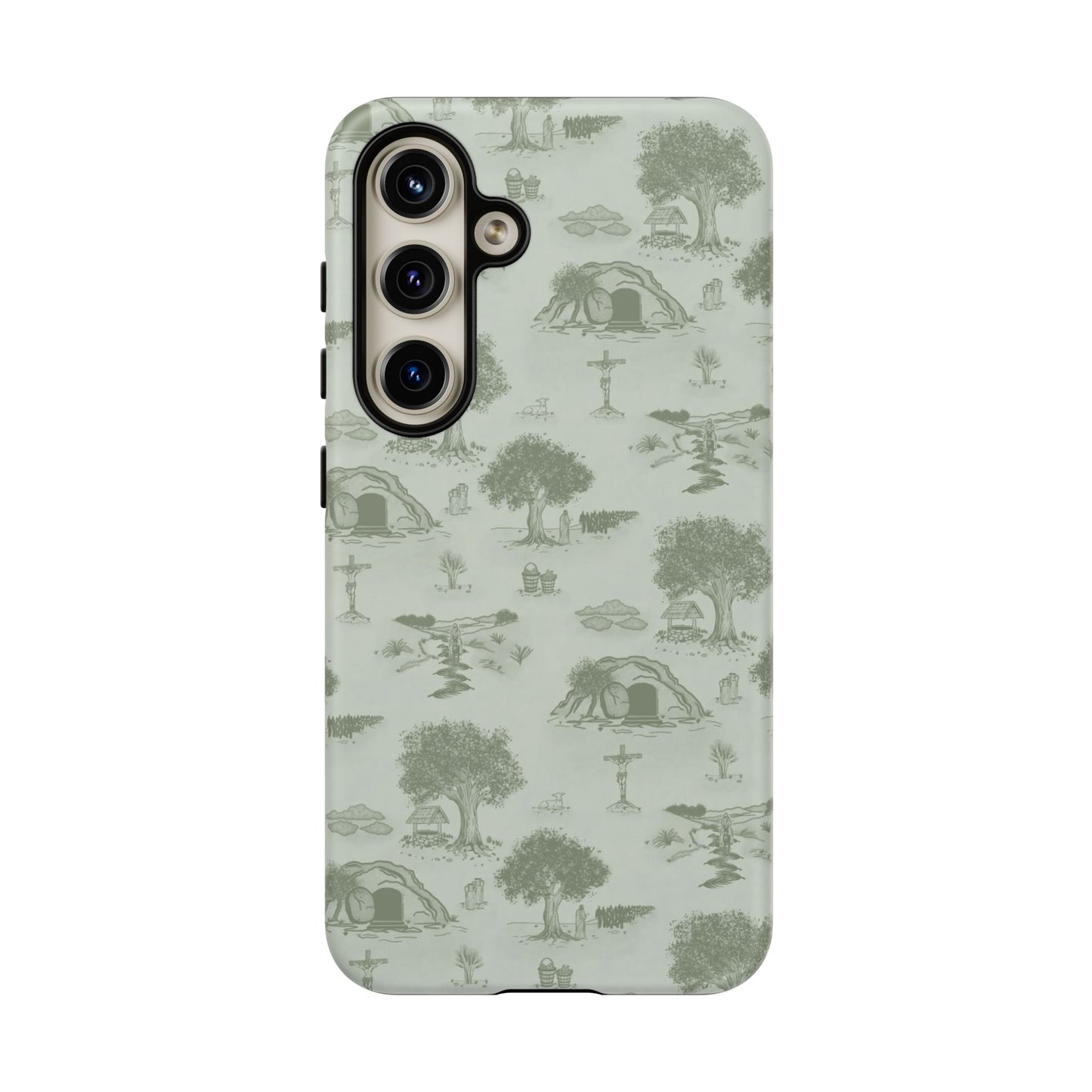 Jesus Toile Phone Case in Sage