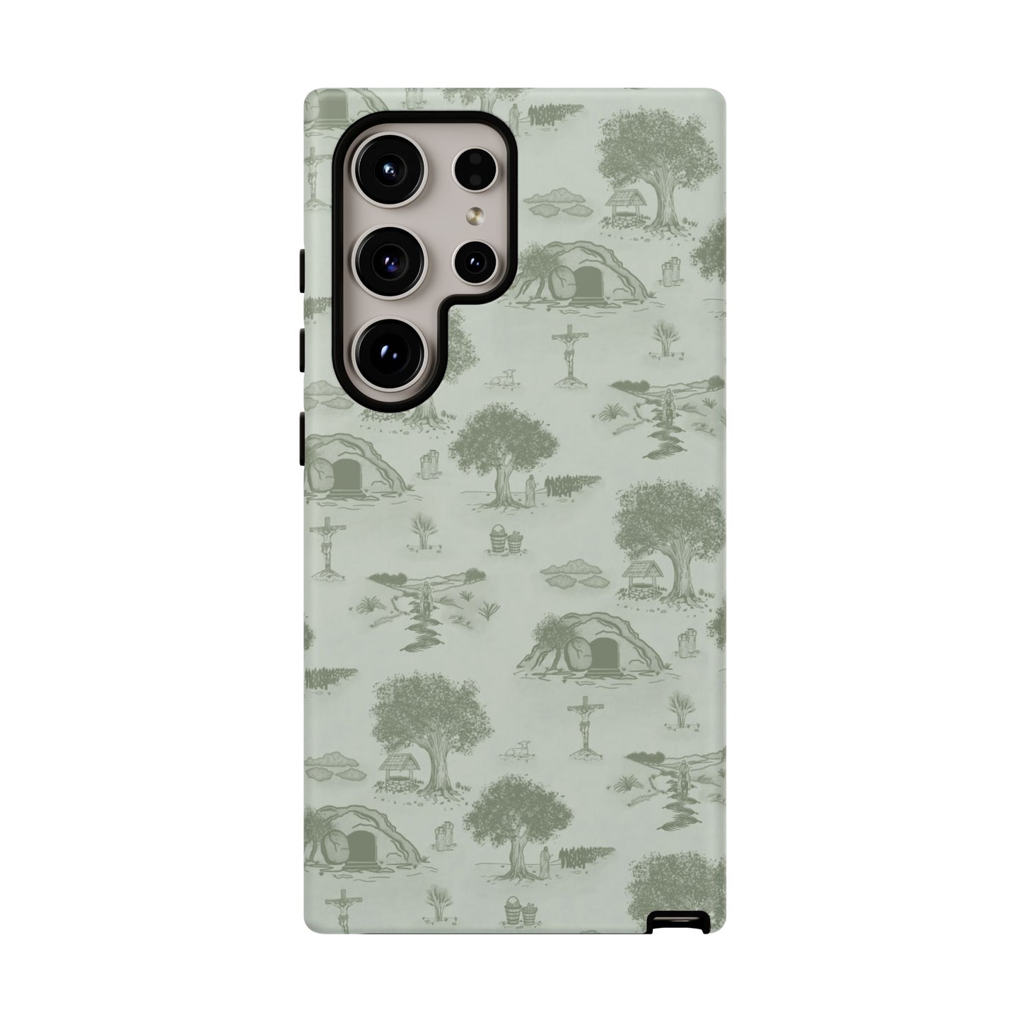 Jesus Toile Phone Case in Sage