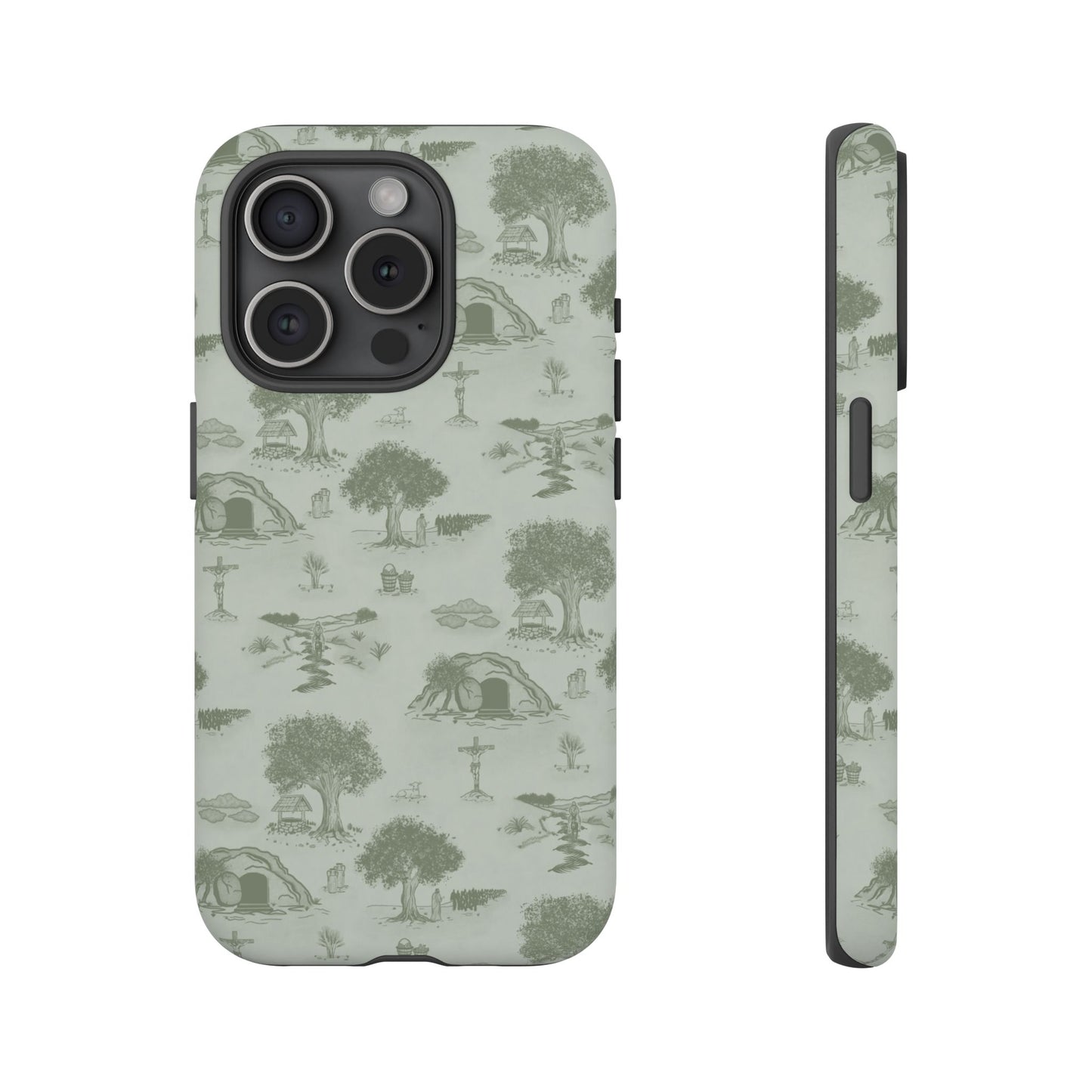 Jesus Toile Phone Case in Sage
