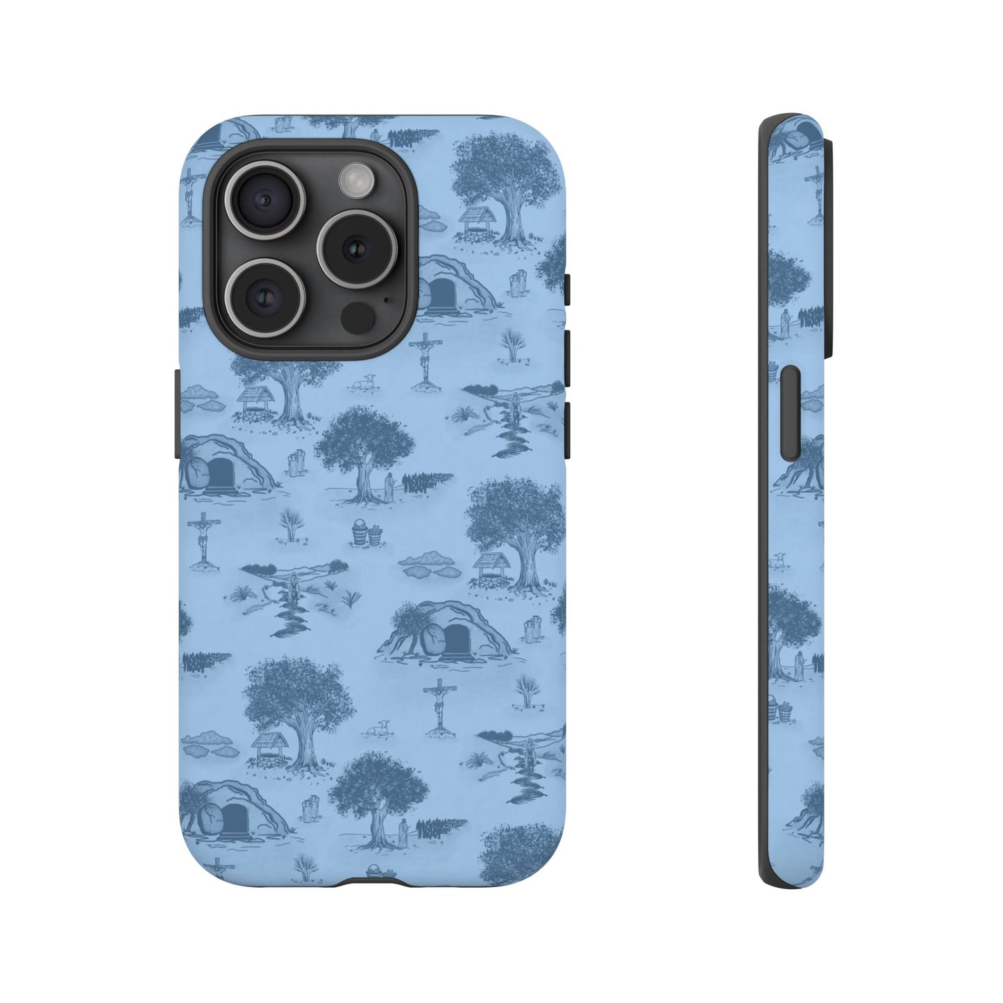 Jesus Toile Phone Case in Sky