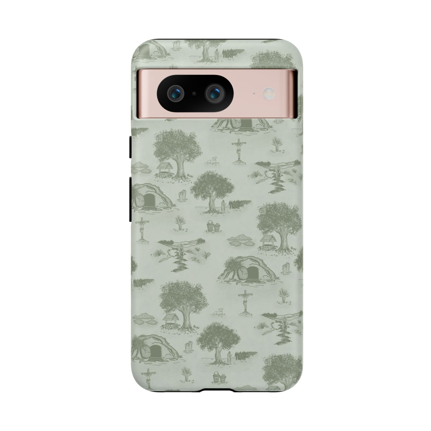 Jesus Toile Phone Case in Sage