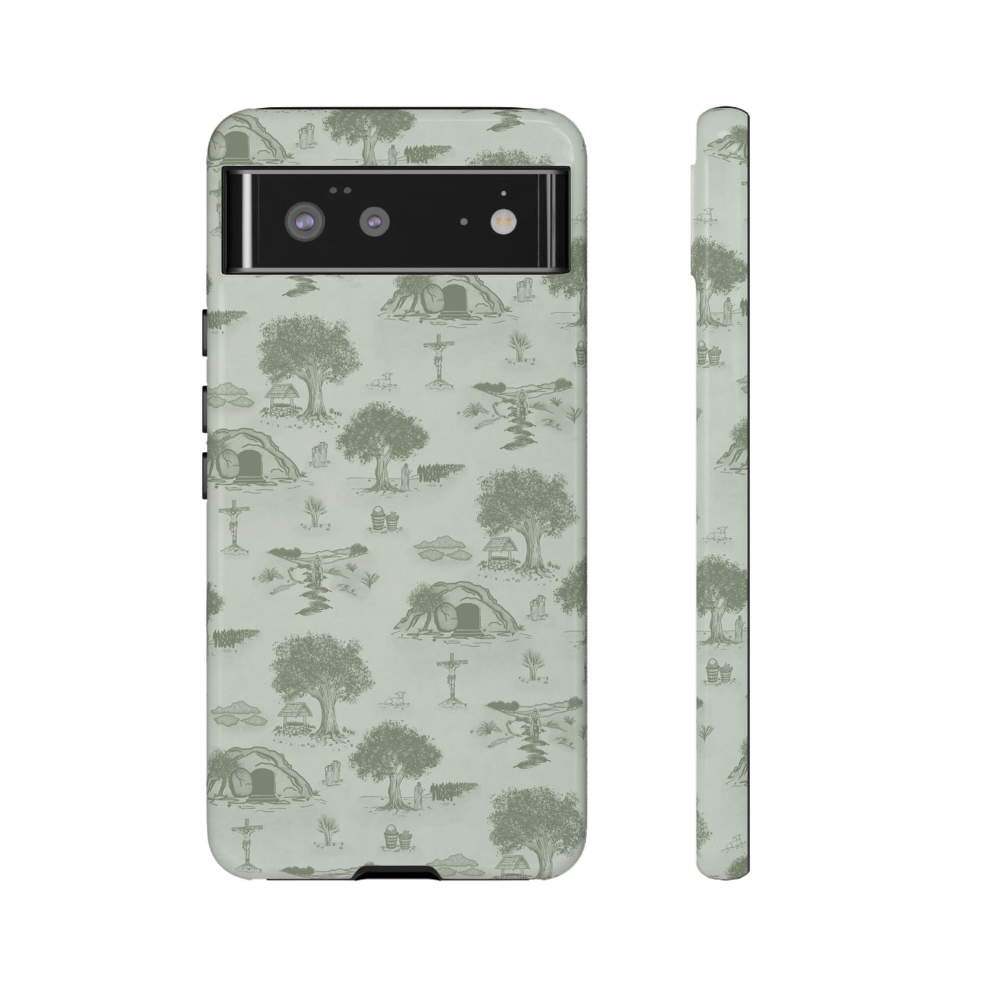 Jesus Toile Phone Case in Sage
