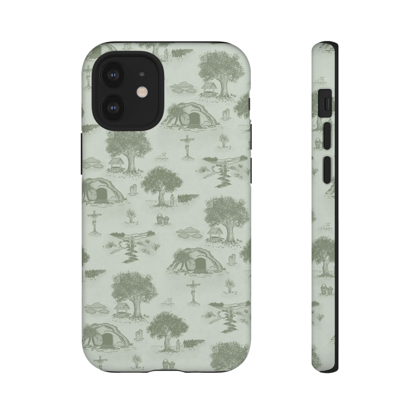 Jesus Toile Phone Case in Sage