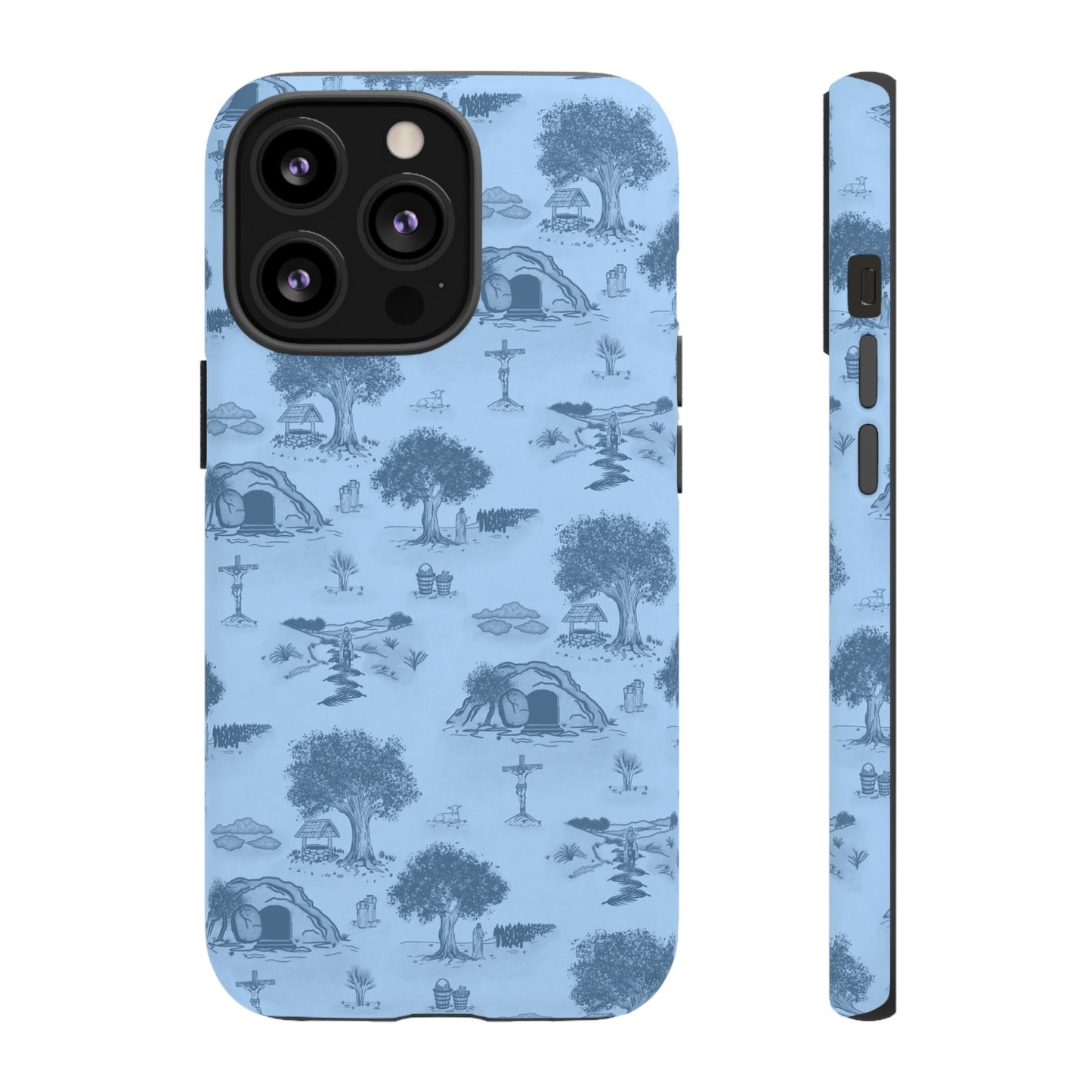 Jesus Toile Phone Case in Sky