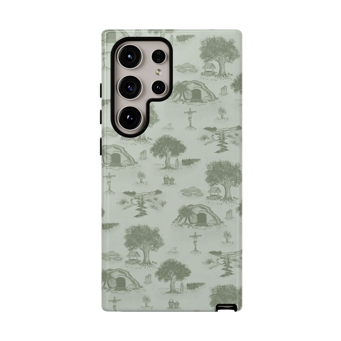 Jesus Toile Phone Case in Sage