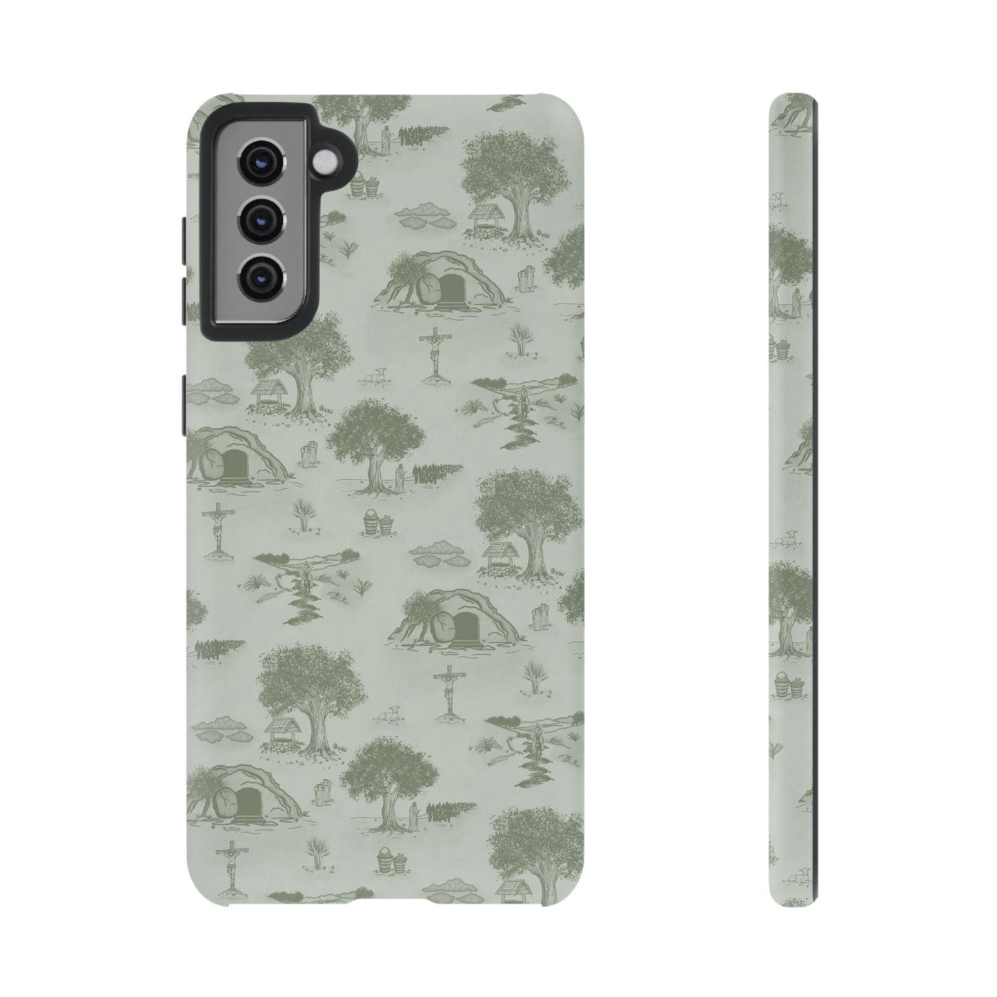 Jesus Toile Phone Case in Sage