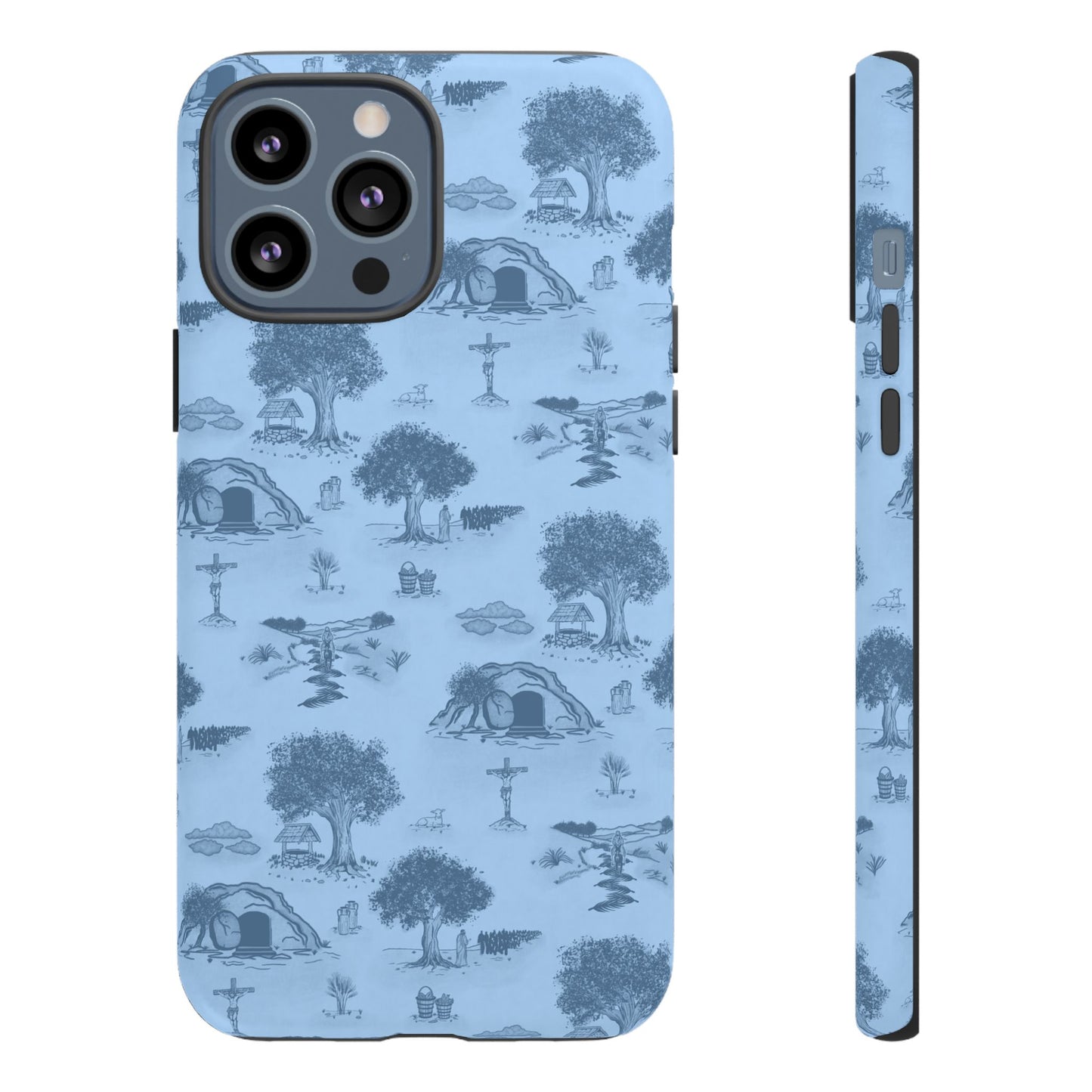 Jesus Toile Phone Case in Sky