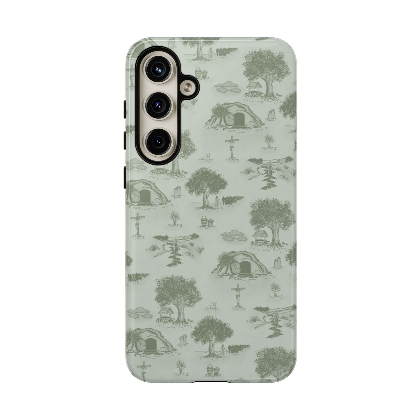 Jesus Toile Phone Case in Sage