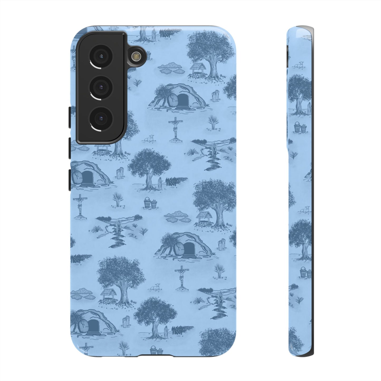 Jesus Toile Phone Case in Sky