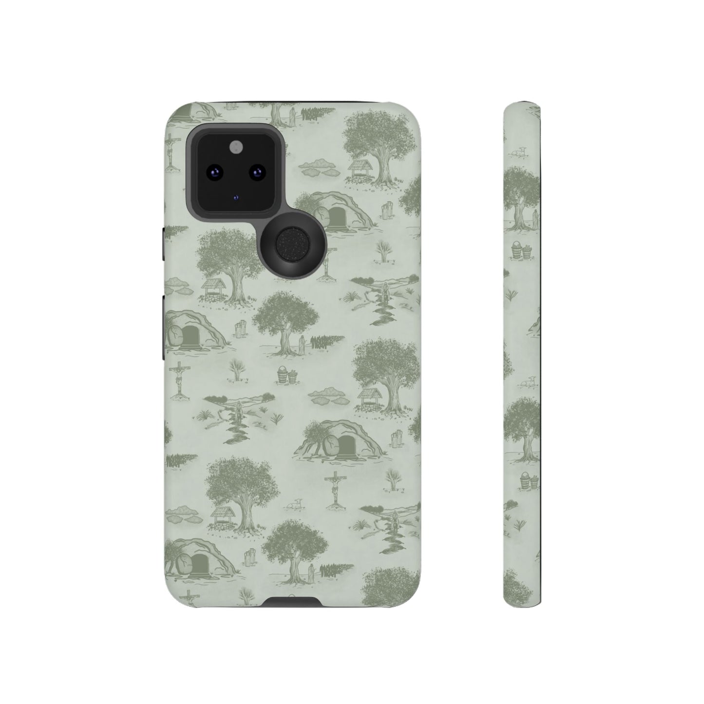Jesus Toile Phone Case in Sage