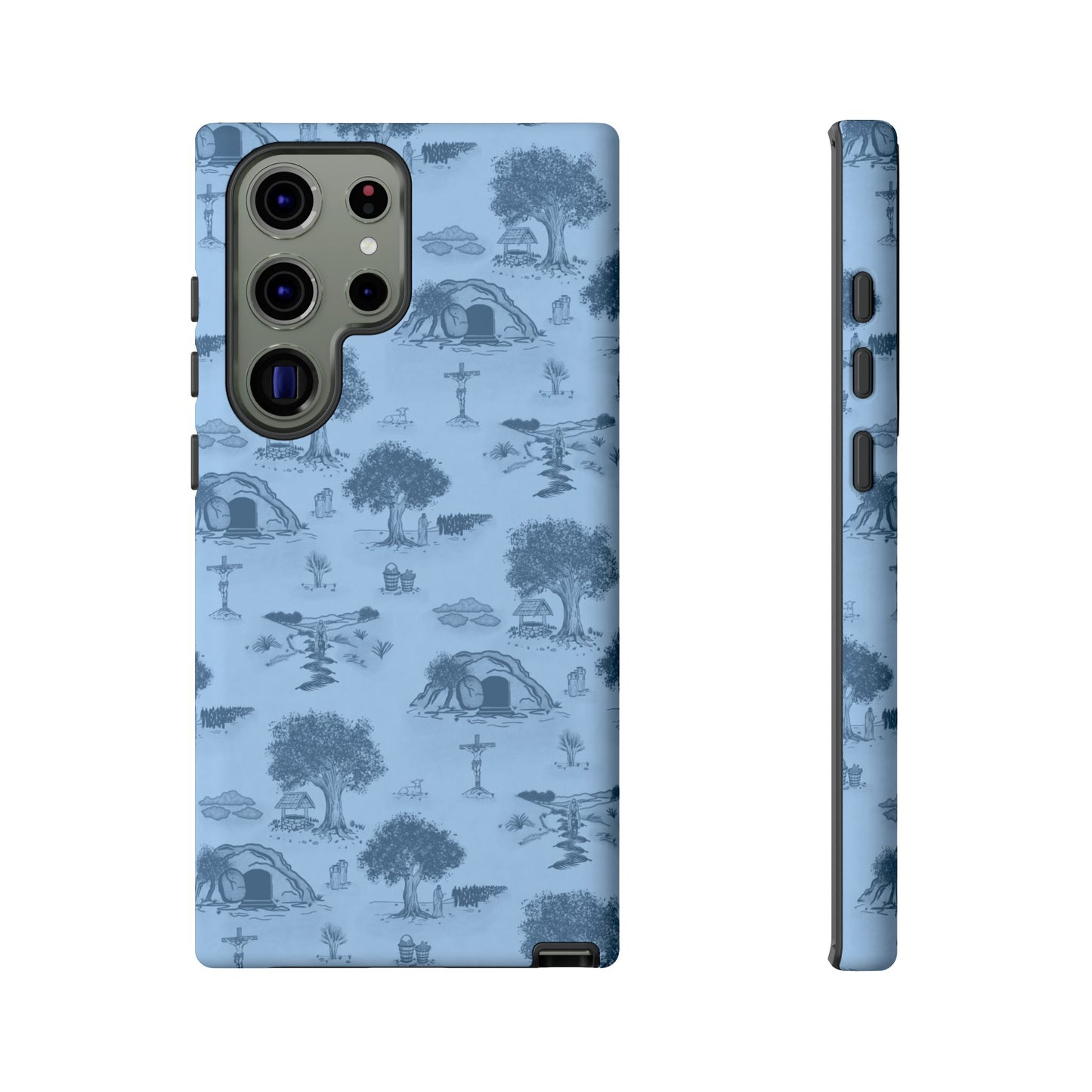 Jesus Toile Phone Case in Sky