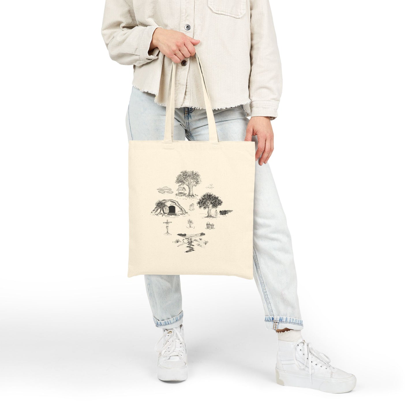 Jesus Toile Tote Bag