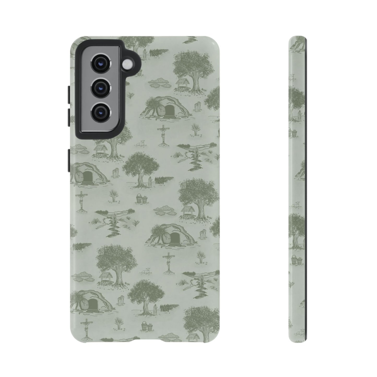 Jesus Toile Phone Case in Sage