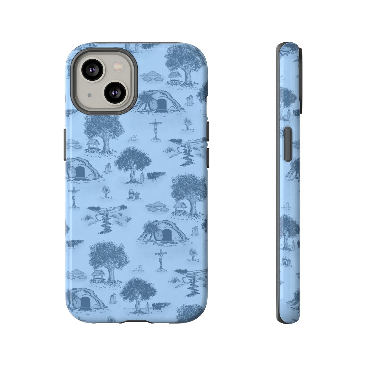 Jesus Toile Phone Case in Sky